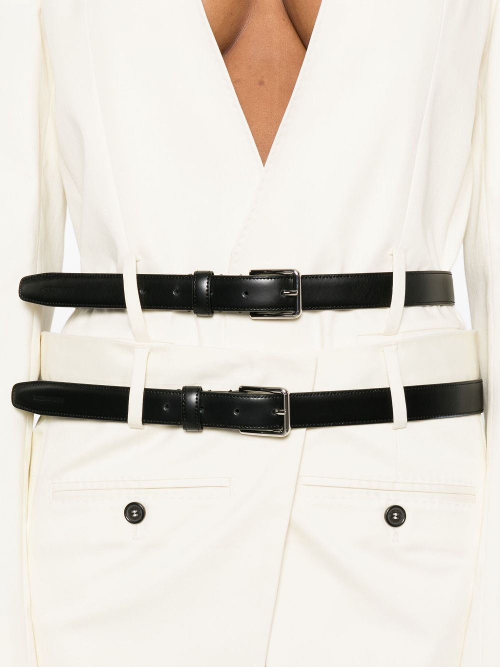 Dsquared2 BELTED DOUBLE-BREASTED COAT Size XS / US 0-2 / IT 36-38 - 5 Thumbnail