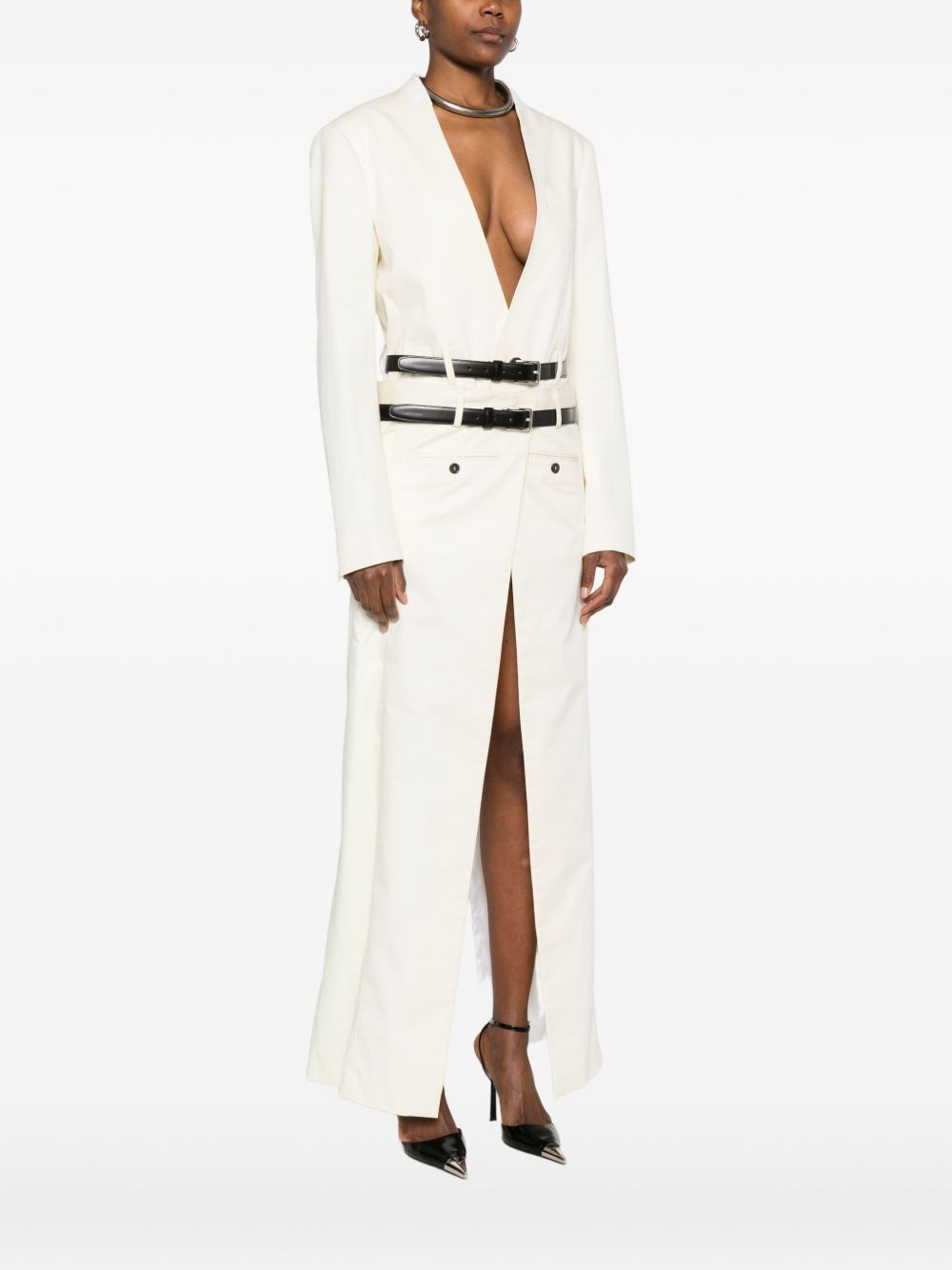Dsquared2 BELTED DOUBLE-BREASTED COAT Size XS / US 0-2 / IT 36-38 - 3 Thumbnail