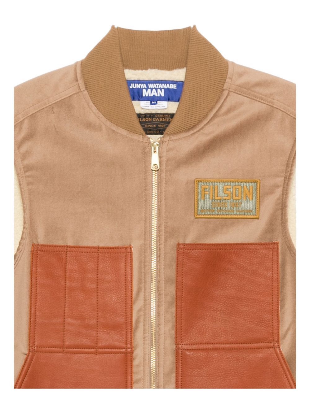 Junya Watanabe LEATHER PANELS VEST Size US M / EU 48-50 / 2 - 3 Thumbnail