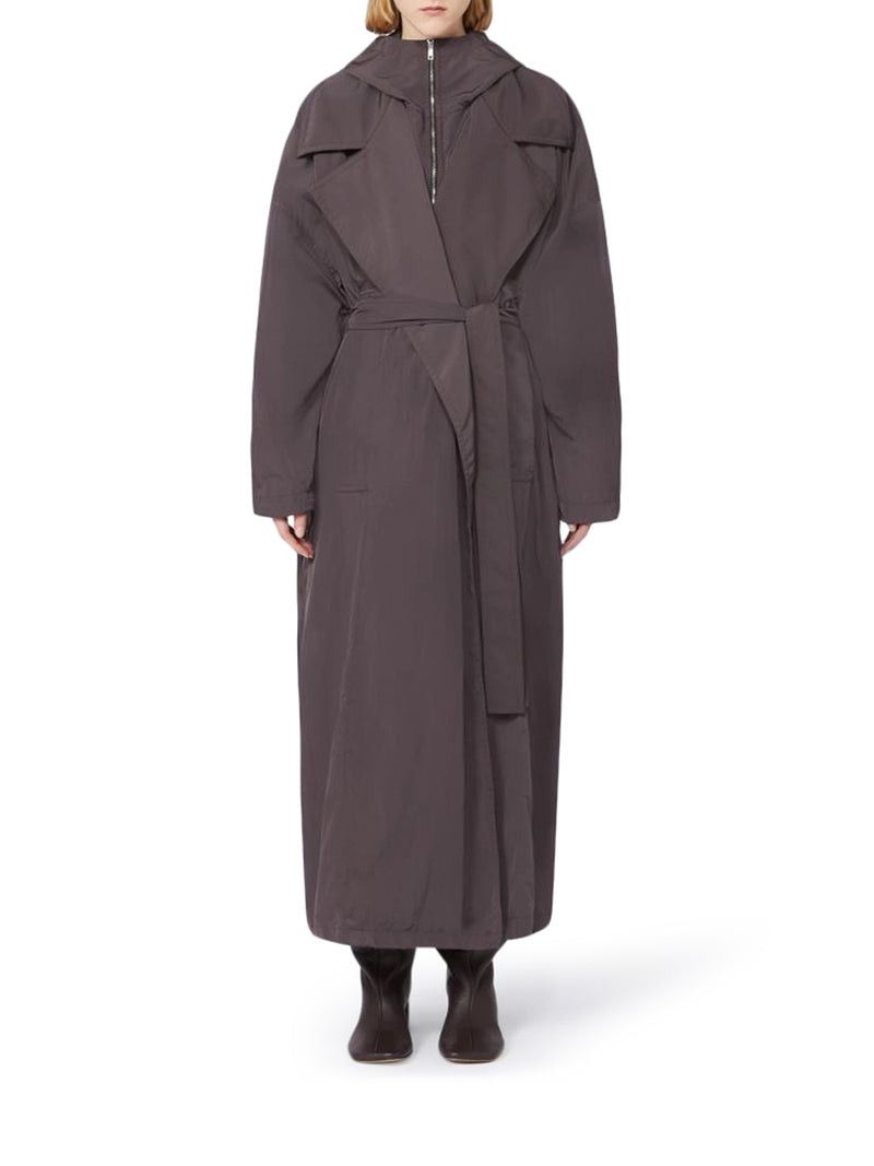 Sportmax OVERSIZED TAFFETA TRENCH COAT WITH BARBA Size ONE SIZE - 3 Thumbnail