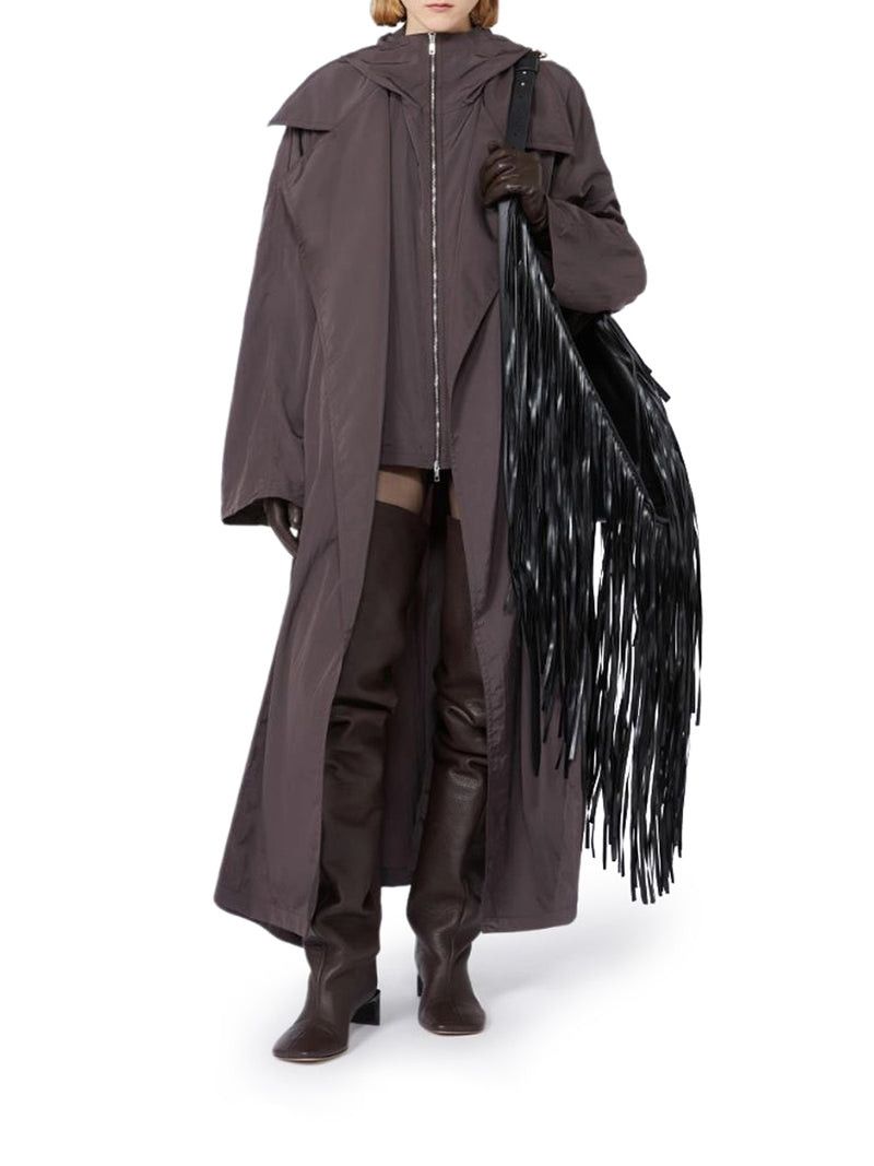 Sportmax OVERSIZED TAFFETA TRENCH COAT WITH BARBA Size ONE SIZE - 2 Thumbnail