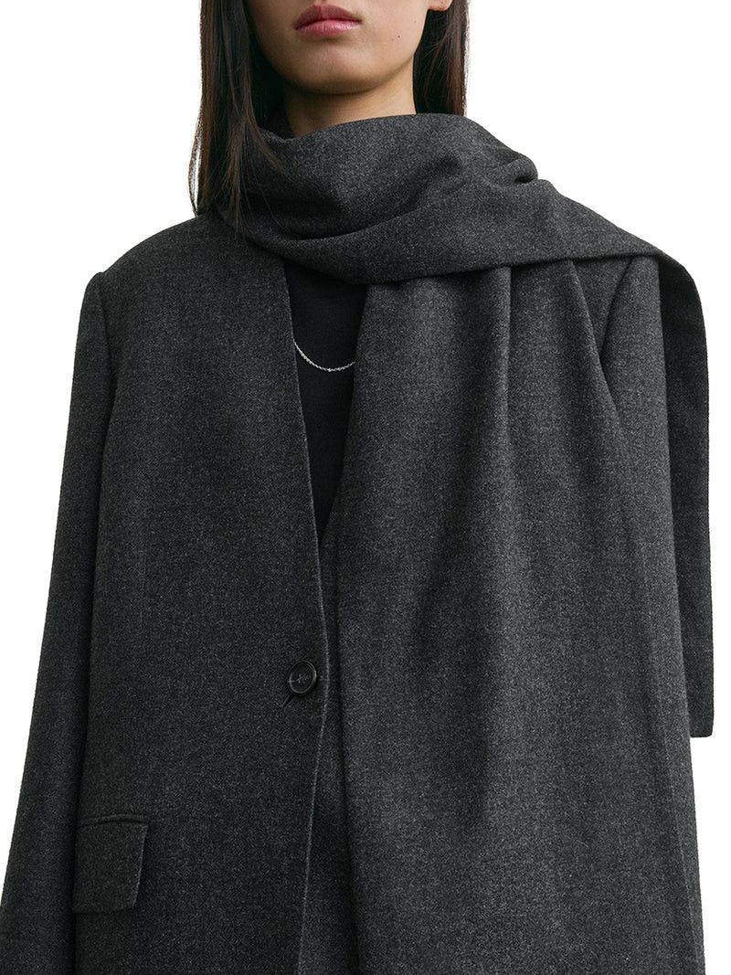 Toteme BLAZER WITH WOOL BLEND SCARF Size M / US 6-8 / IT 42-44 - 5 Thumbnail