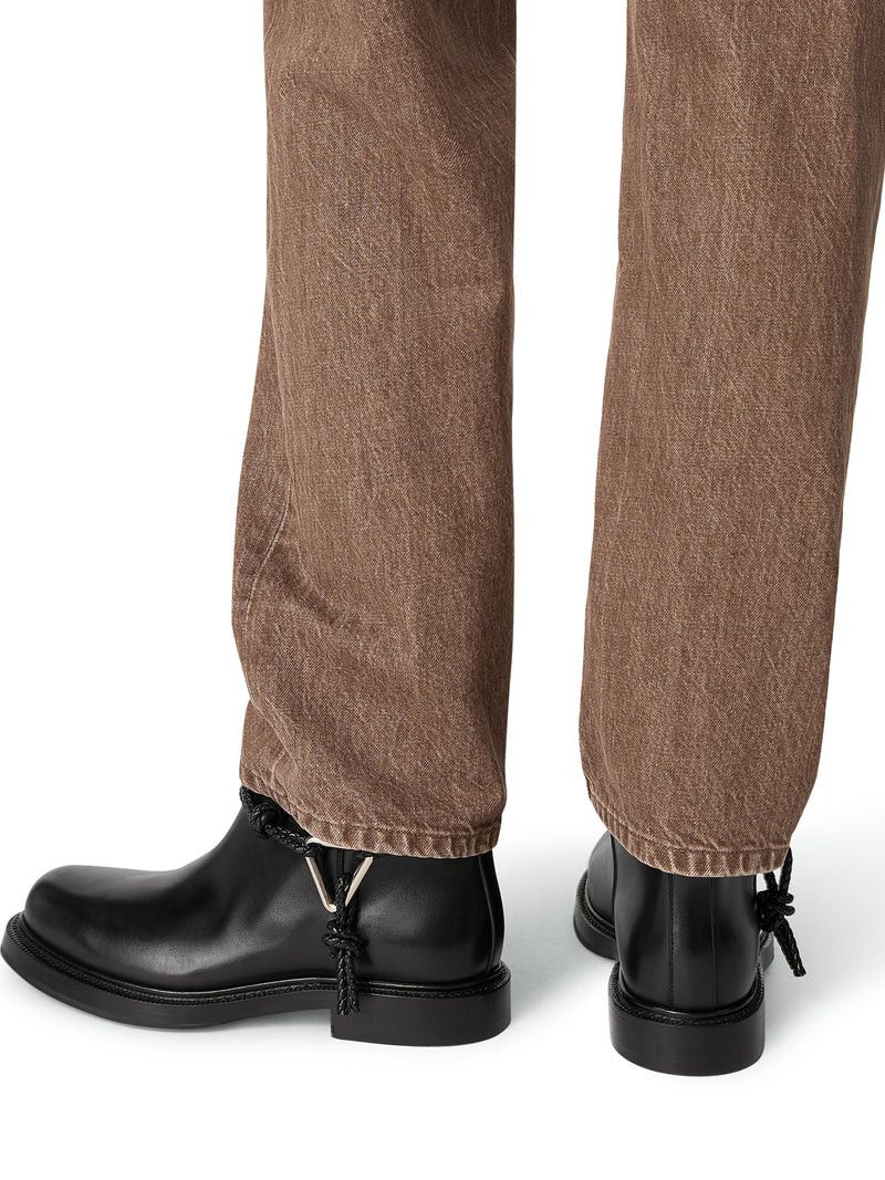 Bottega Veneta JAMES LEATHER ANKLE BOOTS Size US 8 / IT 38 - 2 Thumbnail
