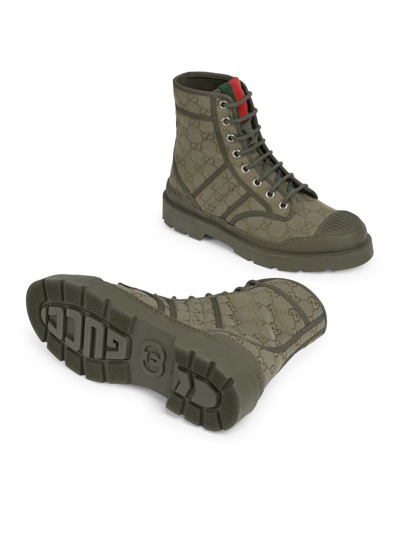 Gucci MEN`S BOOT WITH WEB DETAIL Size US 11 / EU 44 - 6 Thumbnail