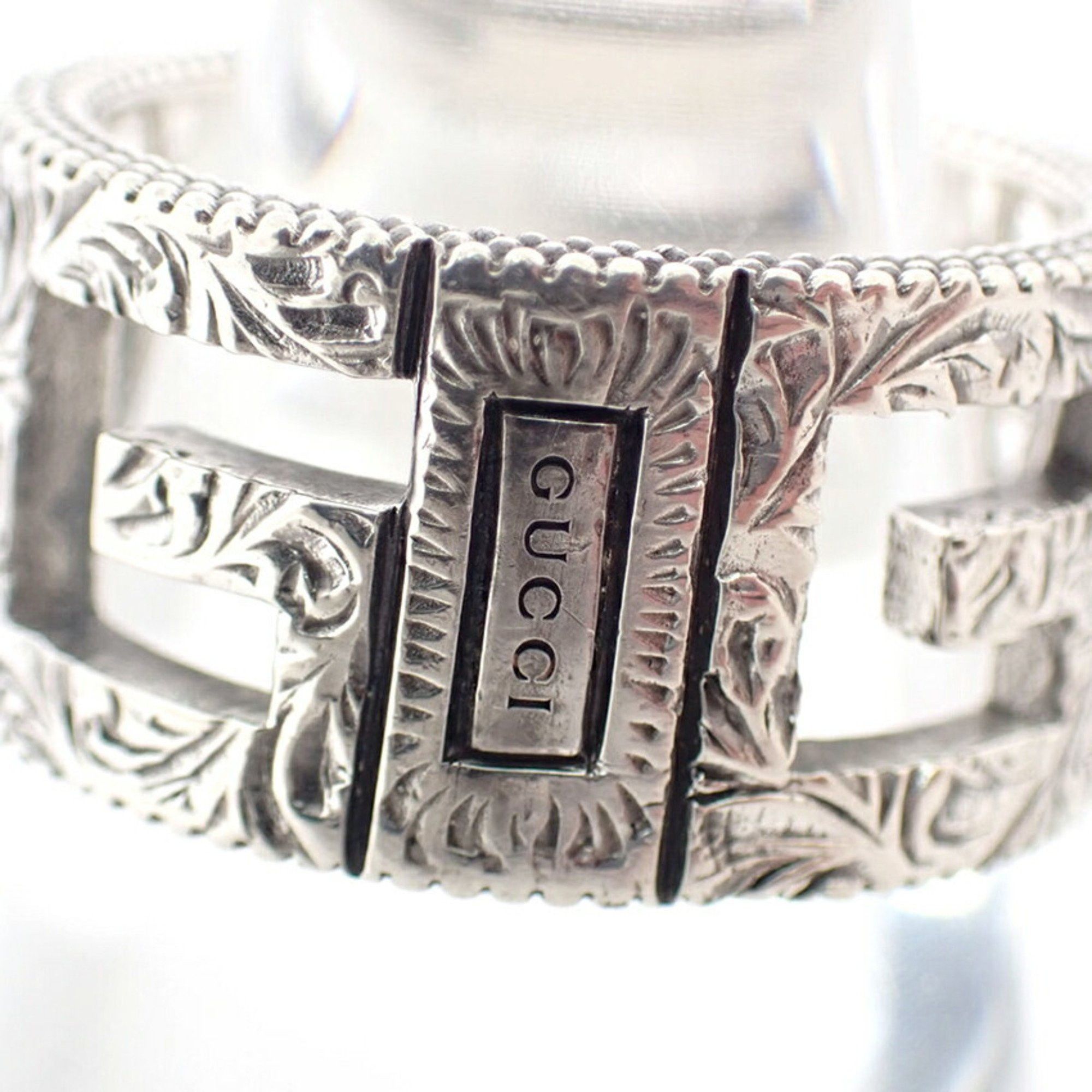 Gucci GUCCI SV925 Arabesque Square G Wide Ring, Size 12.5 Size ONE SIZE - 4 Thumbnail