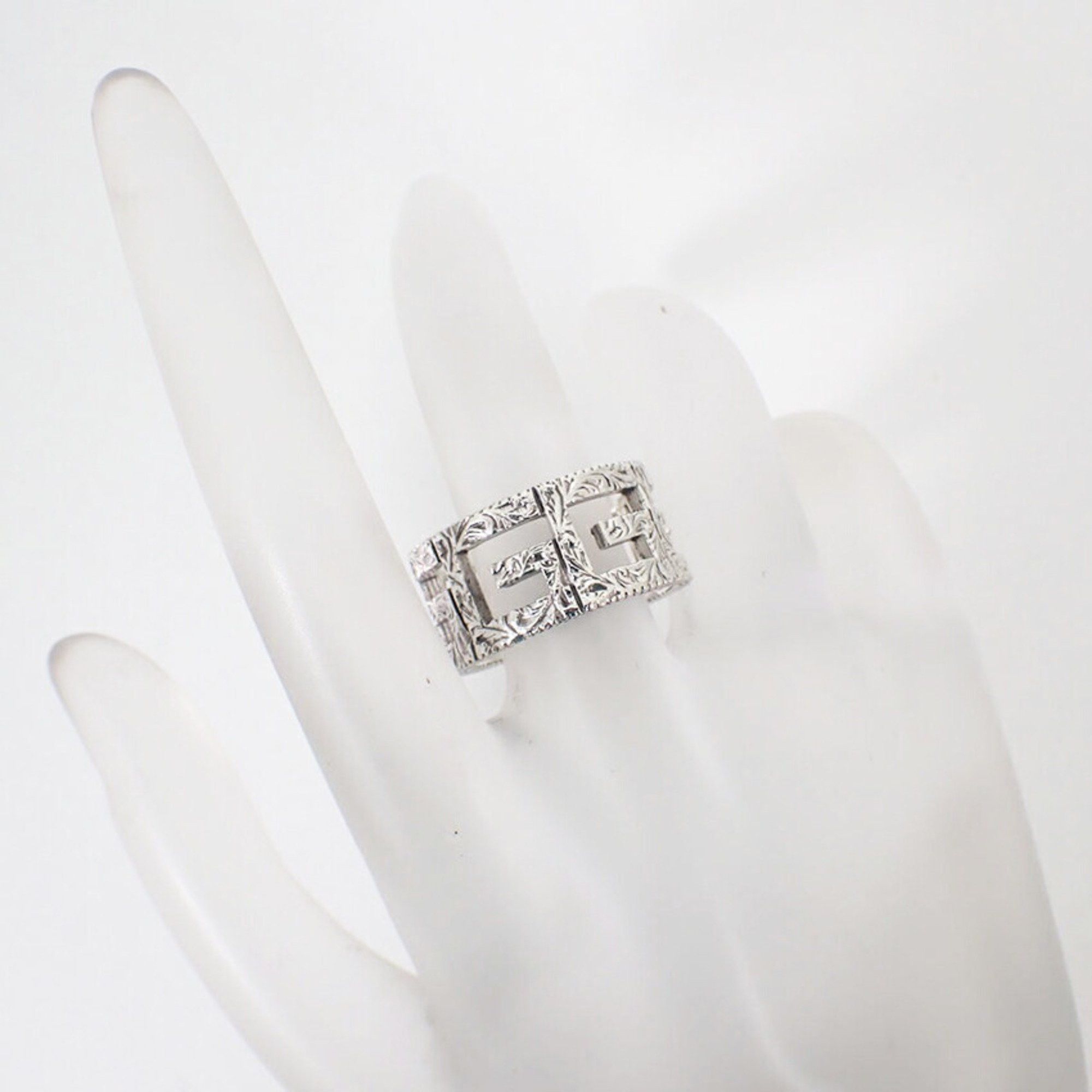 Gucci GUCCI SV925 Arabesque Square G Wide Ring, Size 12.5 Size ONE SIZE - 5 Thumbnail