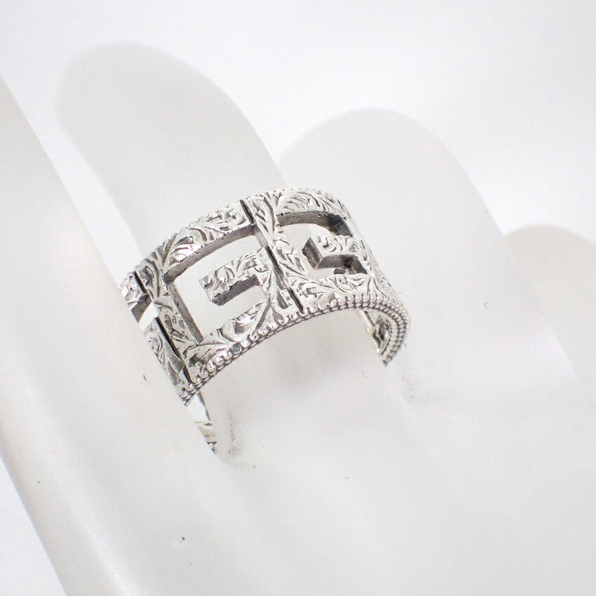 Gucci GUCCI SV925 Arabesque Square G Wide Ring, Size 12.5 Size ONE SIZE - 7 Thumbnail