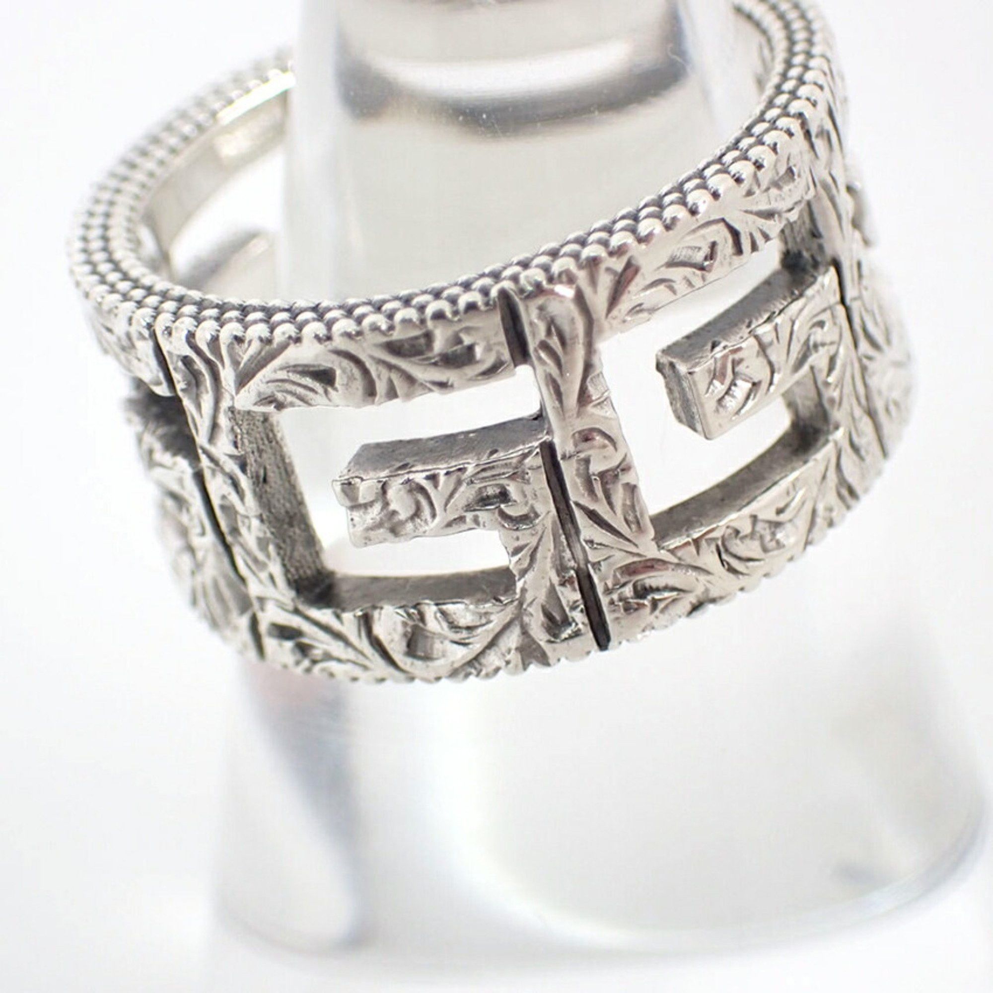 Gucci GUCCI SV925 Arabesque Square G Wide Ring, Size 12.5 Size ONE SIZE - 3 Thumbnail