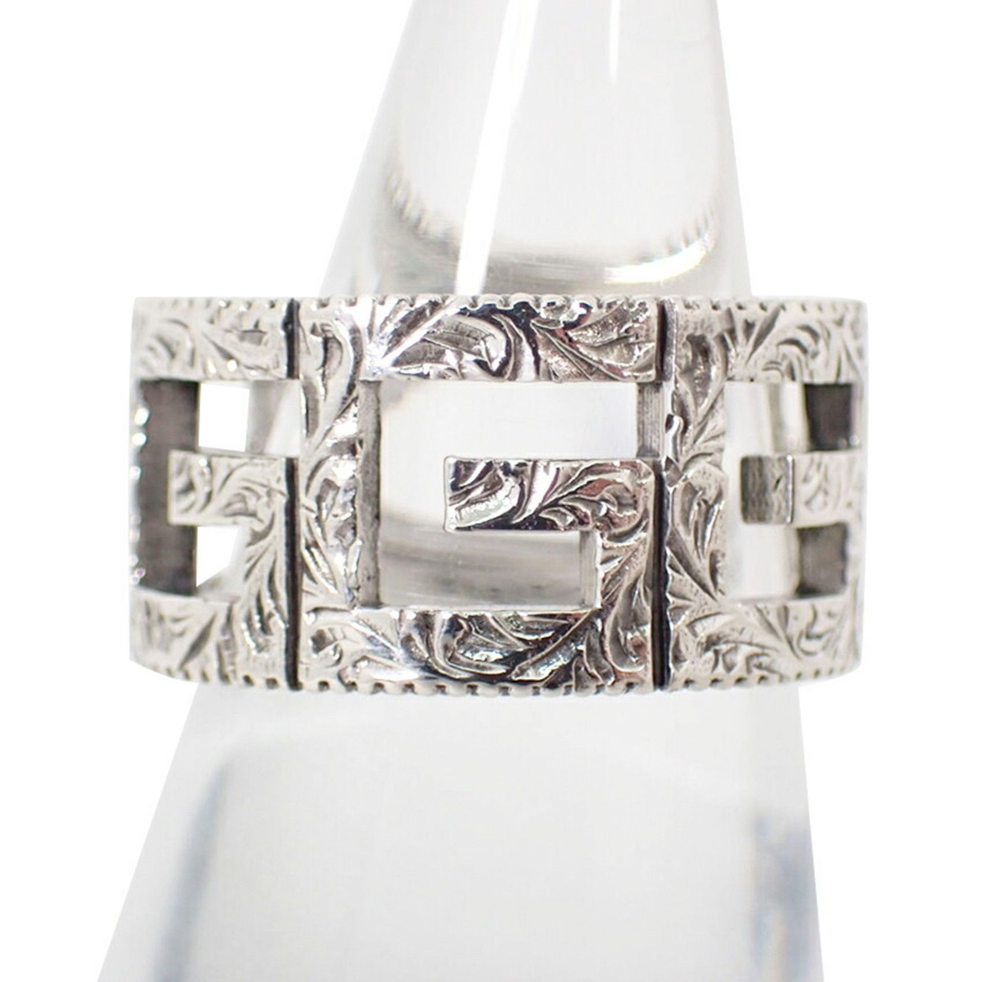 Gucci GUCCI SV925 Arabesque Square G Wide Ring, Size 12.5 Size ONE SIZE - 2 Thumbnail