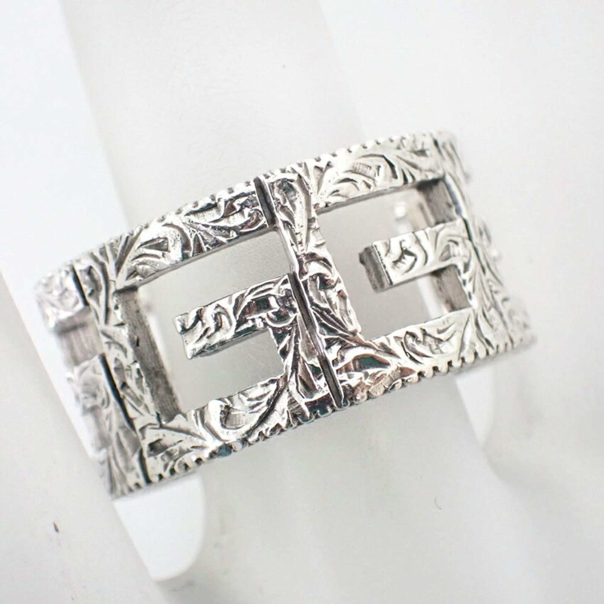 Gucci GUCCI SV925 Arabesque Square G Wide Ring, Size 12.5 Size ONE SIZE - 6 Thumbnail