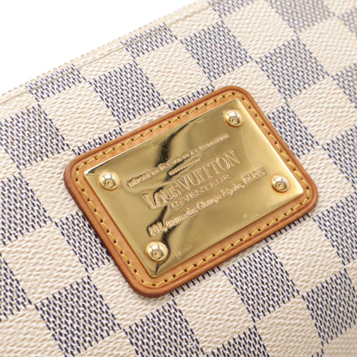 Louis Vuitton Louis Vuitton Louis Vuitton Damier Azur Eva 2way Chain Bag N55214 Canvas Shoulder Bag N55214 DUTY FREE for USA Size ONE SIZE - 4 Thumbnail