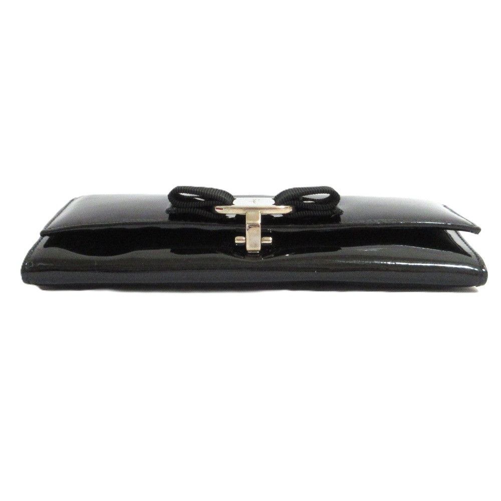 Salvatore Ferragamo Salvatore Ferragamo Salvatore Ferragamo Vara Ribbon Patent Long Wallet Enamel Long Wallet DUTY FREE for USA Size ONE SIZE - 4 Thumbnail