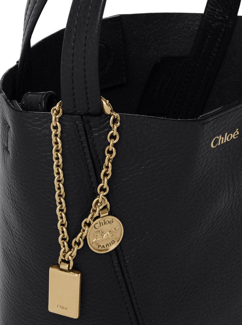 Chloe CHLOÉ SPIN SMALL TOTE BAG IN GRAINY LEATHER Size ONE SIZE - 7 Thumbnail
