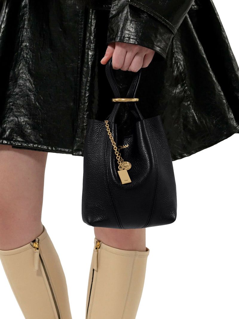 Chloe CHLOÉ SPIN SMALL TOTE BAG IN GRAINY LEATHER Size ONE SIZE - 4 Thumbnail