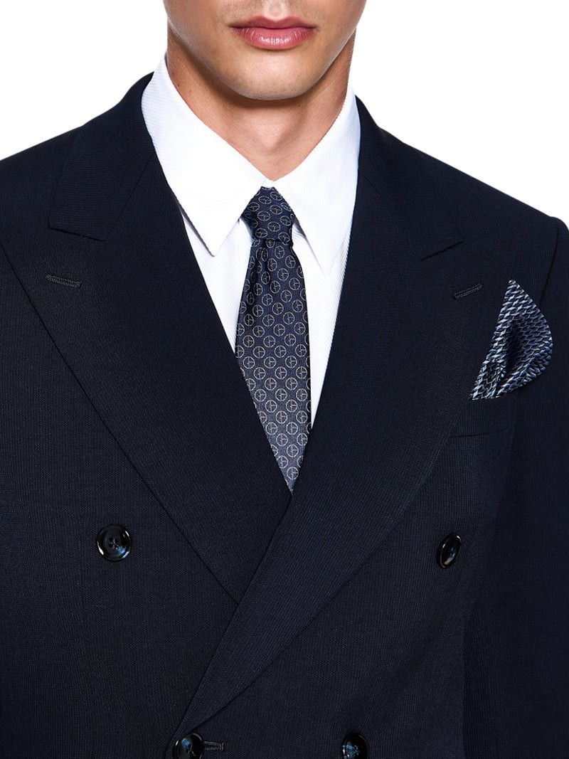 Giorgio Armani ROYAL LINE DOUBLE BREASTED SUIT IN CANNETÉ CREPE WOOL Size US L / EU 52-54 / 3 - 4 Thumbnail