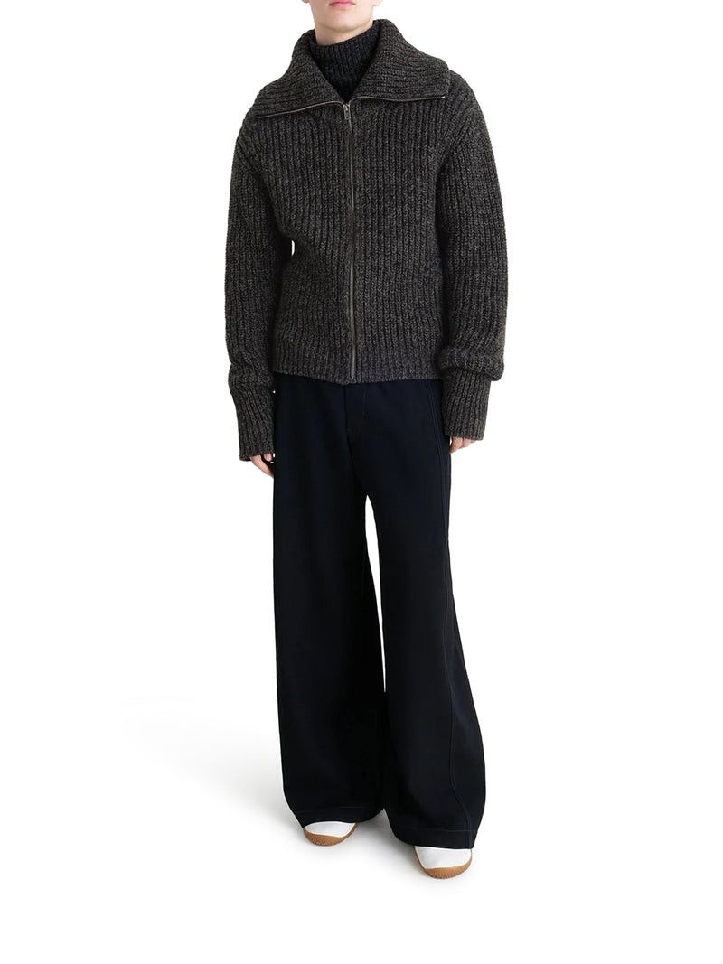 Lemaire ALPACA ZIP-UP CARDIGAN Size US M / EU 48-50 / 2 - 2 Thumbnail