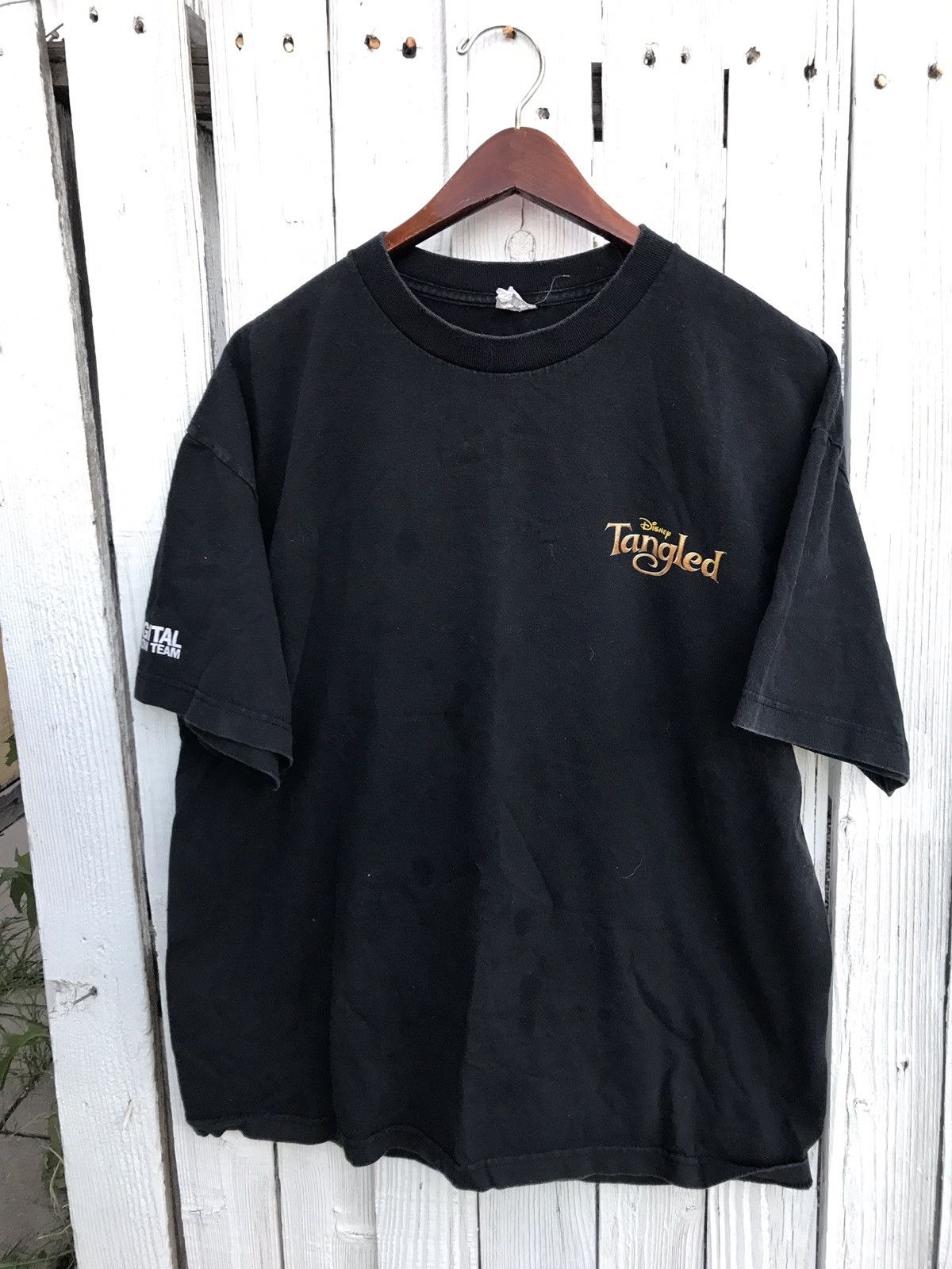 Alstyle Vintage tangled Disney movie promo t Shirt | Grailed