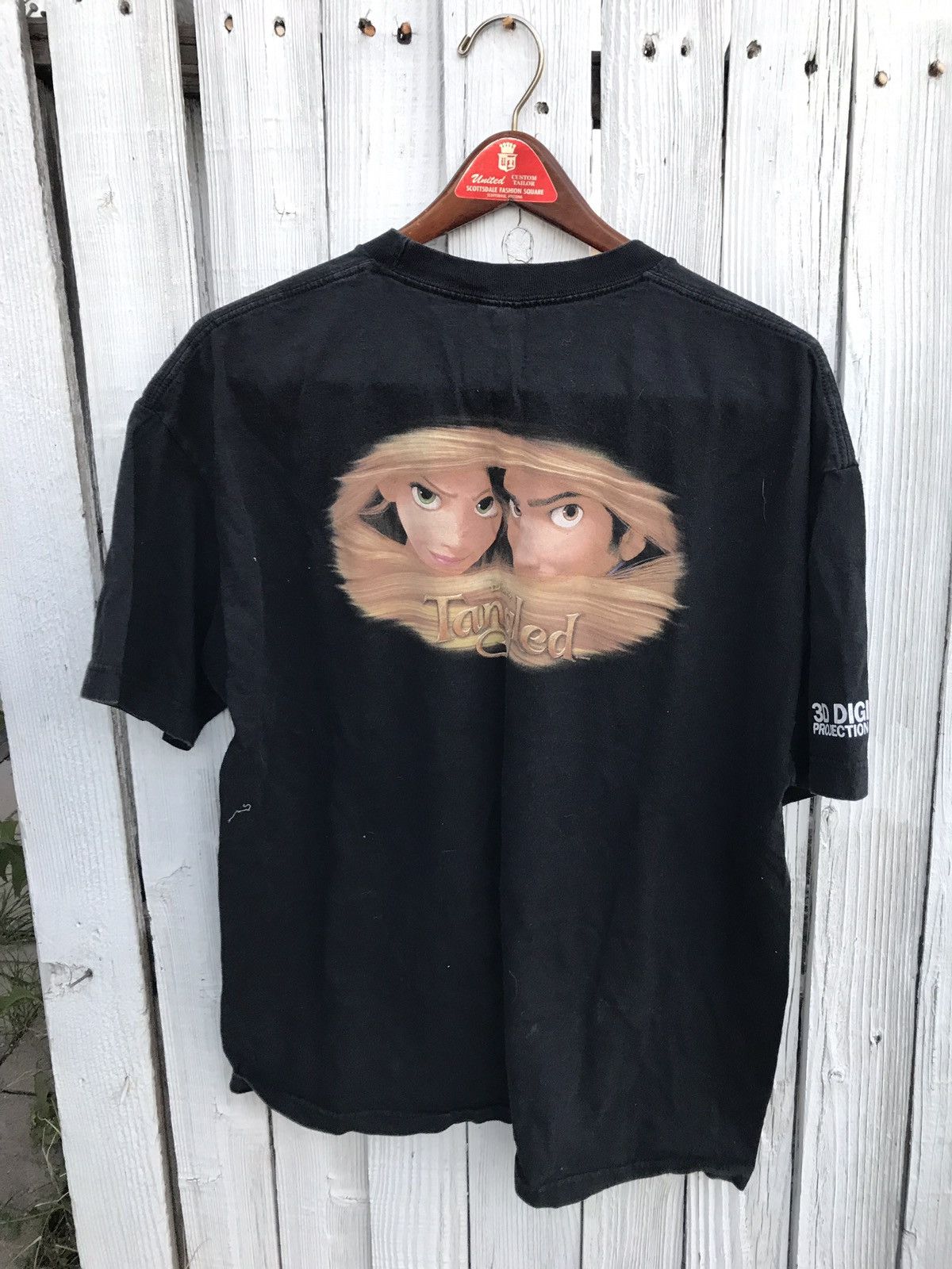 Alstyle Vintage tangled Disney movie promo t Shirt | Grailed