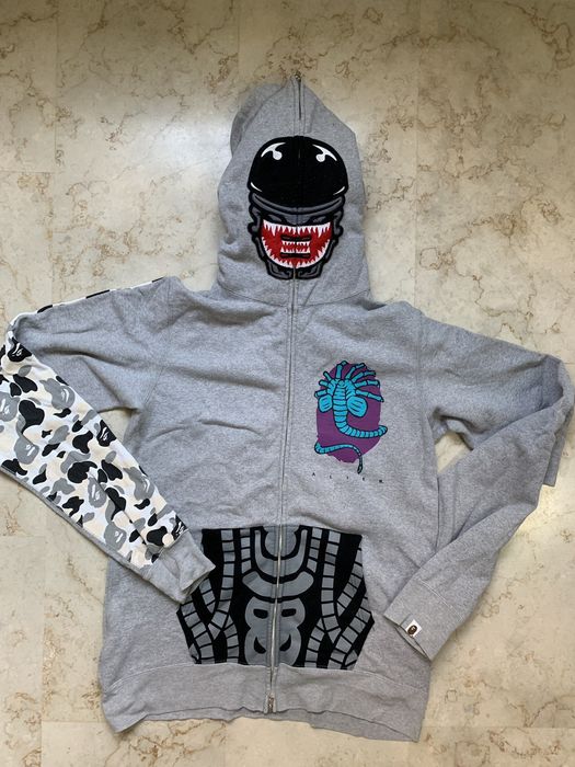 Bape clearance alien hoodie