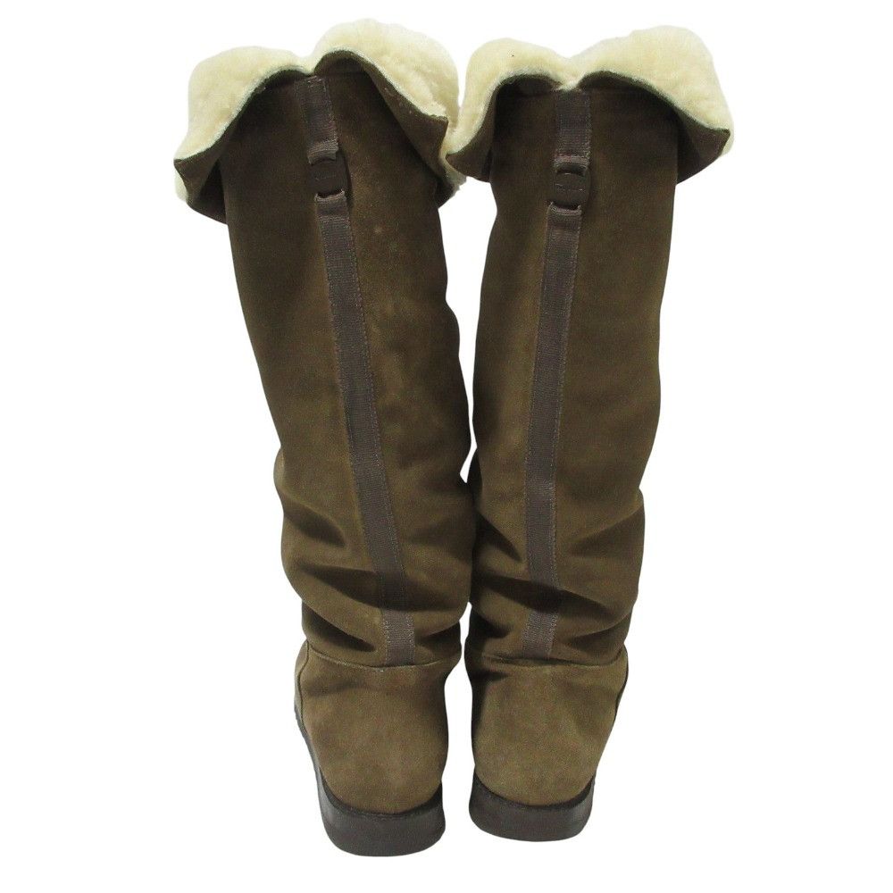 Salvatore Ferragamo Salvatore Ferragamo Salvatore Ferragamo Shearling Long Boots Leather Shoes DUTY FREE for USA Size ONE SIZE - 2 Thumbnail