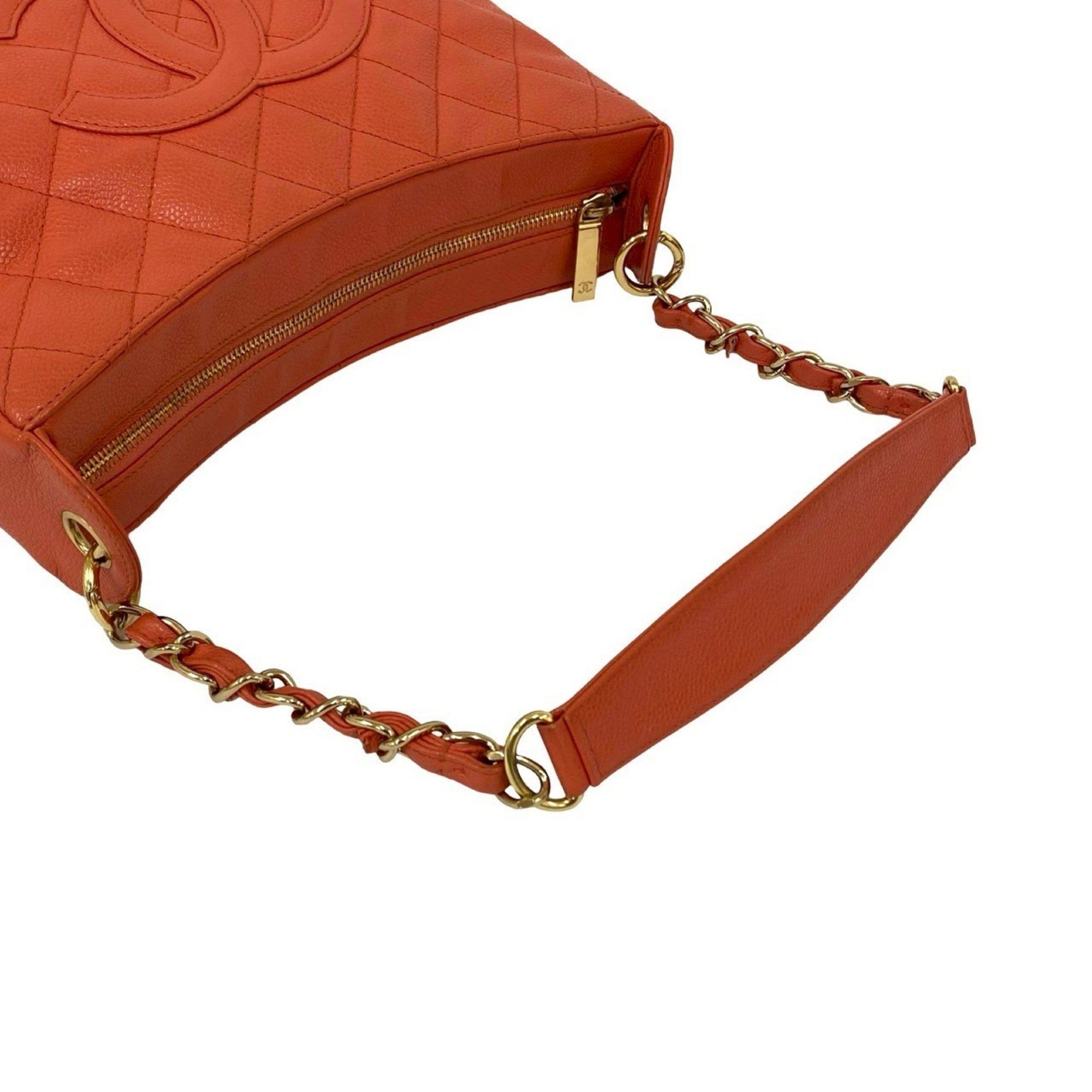 Chanel CHANEL Matelasse Coco Mark Caviar Skin Semi-One Shoulder Bag/Handbag, Pink, 21321 Size ONE SIZE - 4 Thumbnail