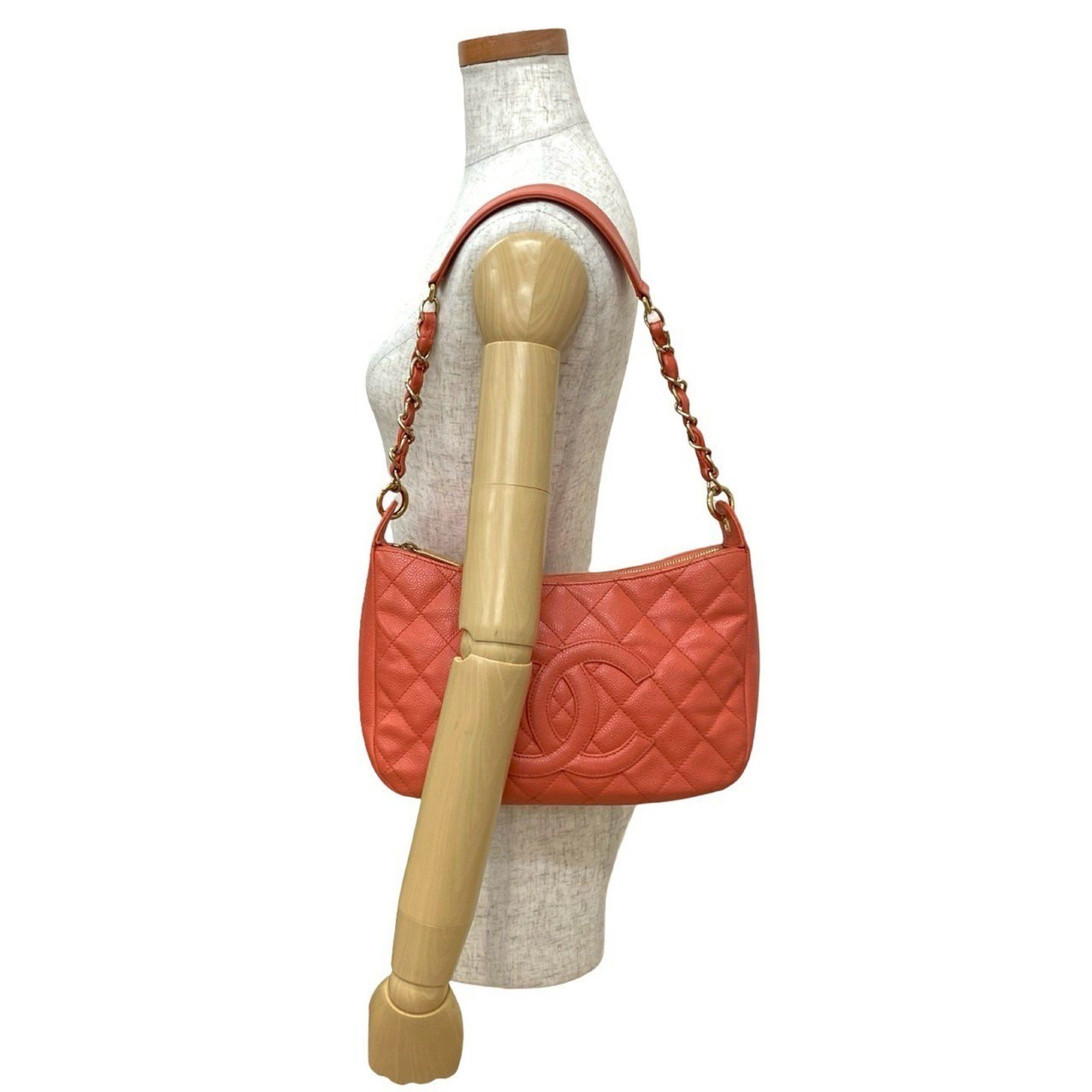Chanel CHANEL Matelasse Coco Mark Caviar Skin Semi-One Shoulder Bag/Handbag, Pink, 21321 Size ONE SIZE - 2 Thumbnail