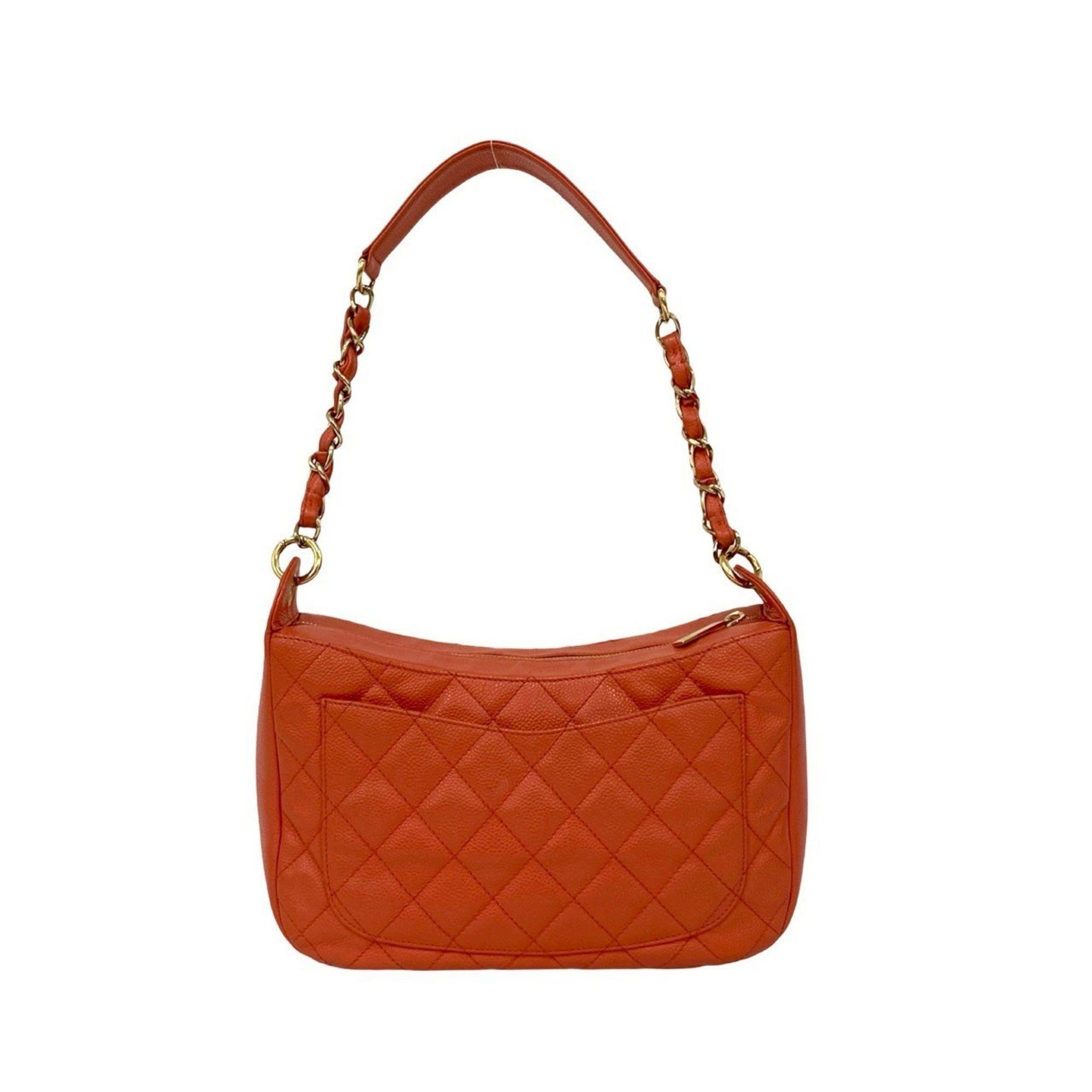 Chanel CHANEL Matelasse Coco Mark Caviar Skin Semi-One Shoulder Bag/Handbag, Pink, 21321 Size ONE SIZE - 3 Thumbnail