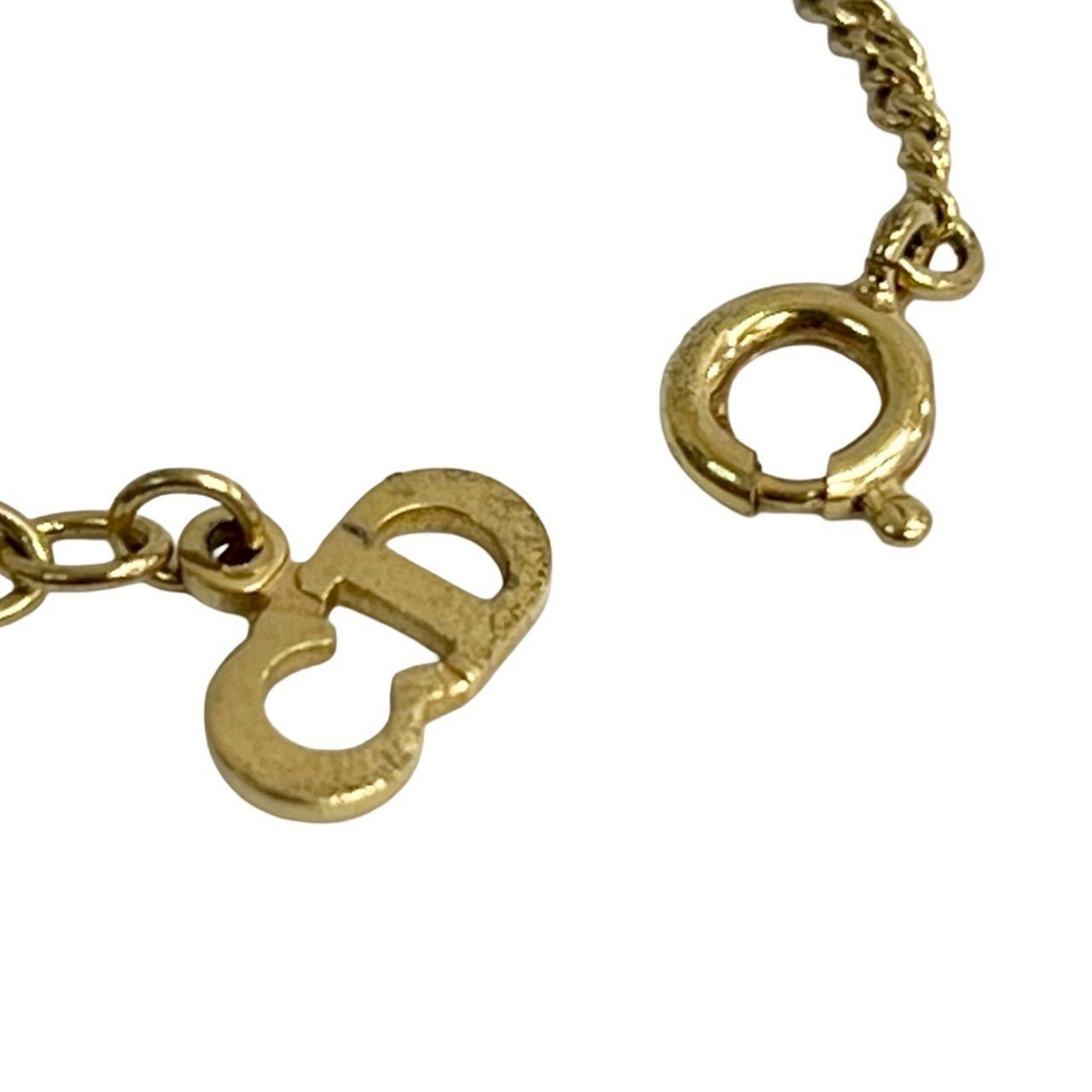Dior Christian Dior CD logo motif chain necklace pendant gold 125-6 Size ONE SIZE - 3 Thumbnail