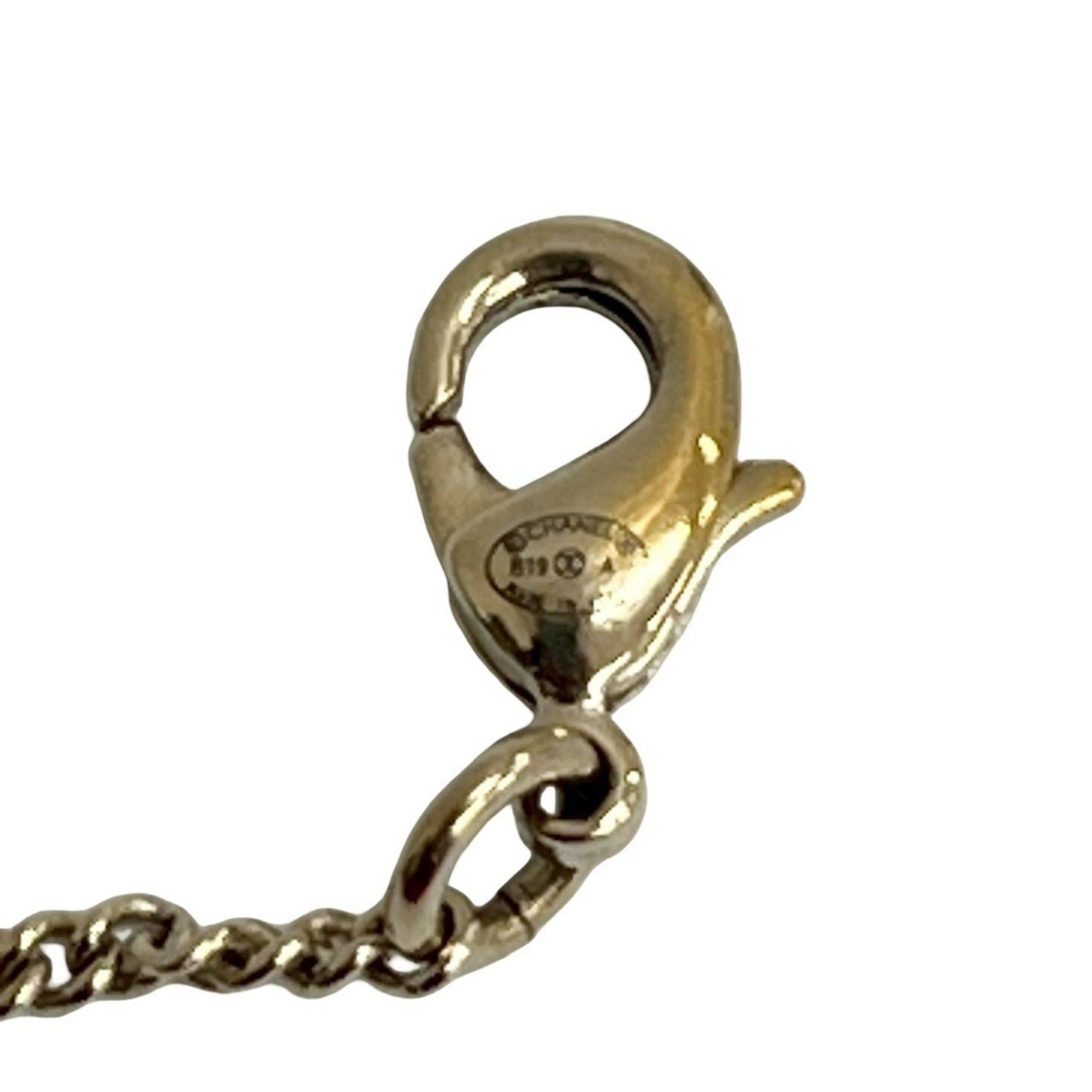 Chanel CHANEL Coco Mark Rhinestone and Faux Pearl Necklace Pendant, Gold, 85454 Size ONE SIZE - 2 Thumbnail
