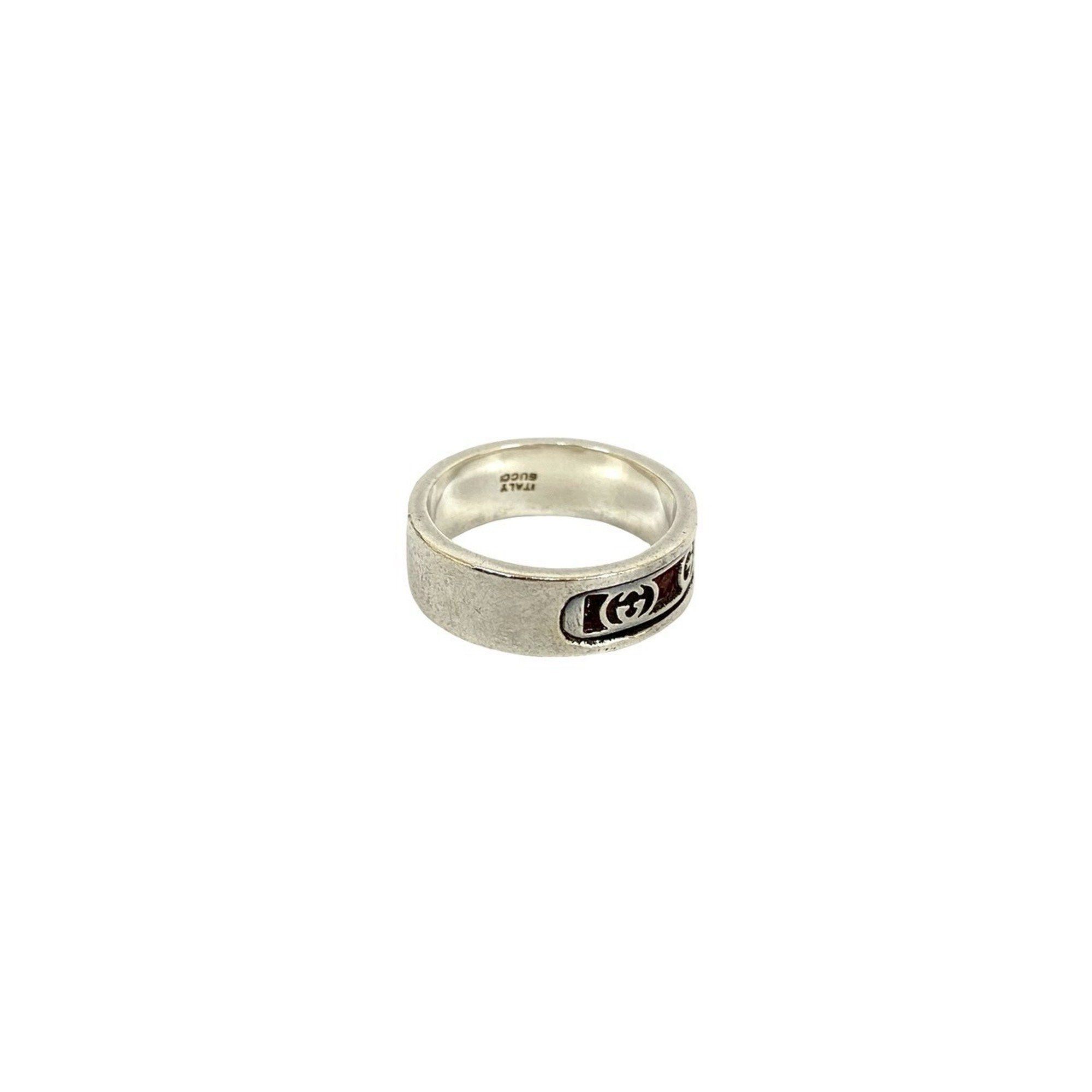 Gucci Gucci Logo Silver 925 Ring, Size 12, for Men and Women, 92267 Size ONE SIZE - 4 Thumbnail