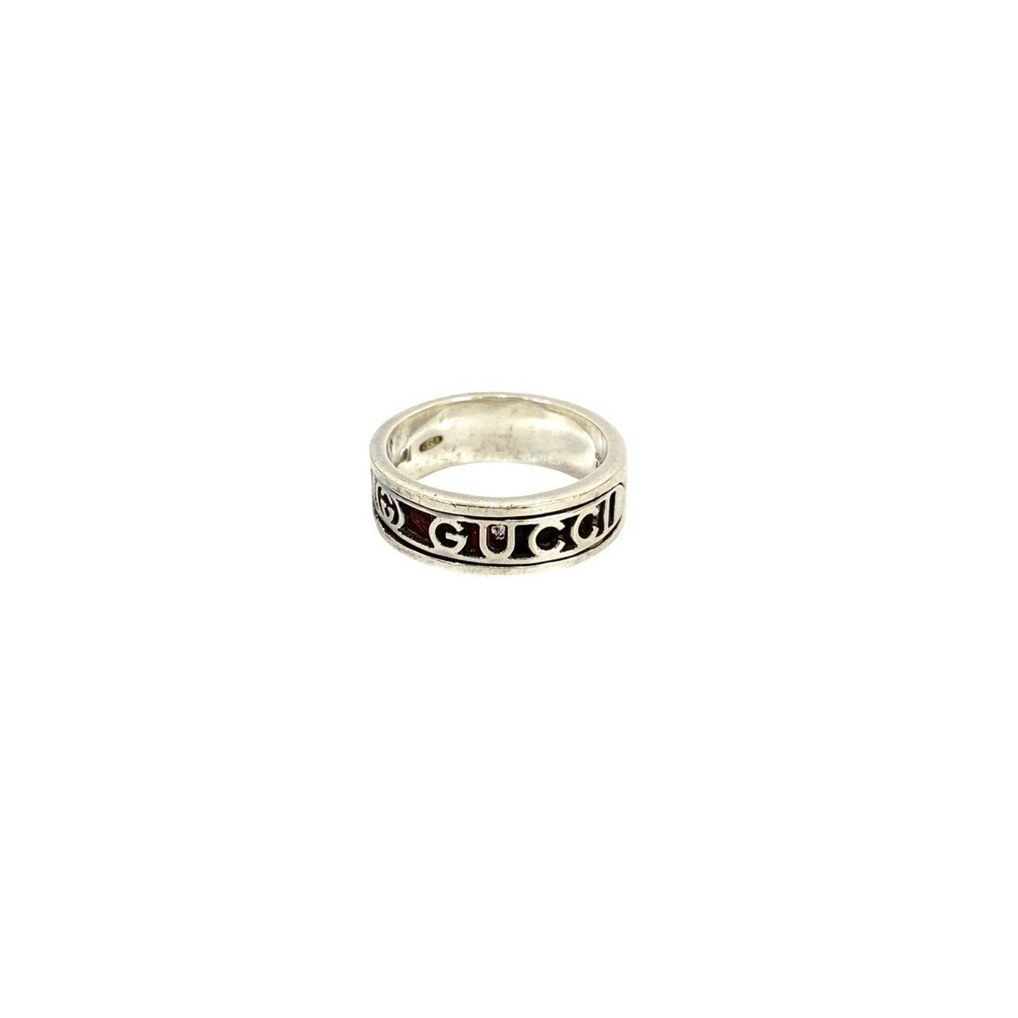 Gucci Gucci Logo Silver 925 Ring, Size 12, for Men and Women, 92267 Size ONE SIZE - 5 Thumbnail
