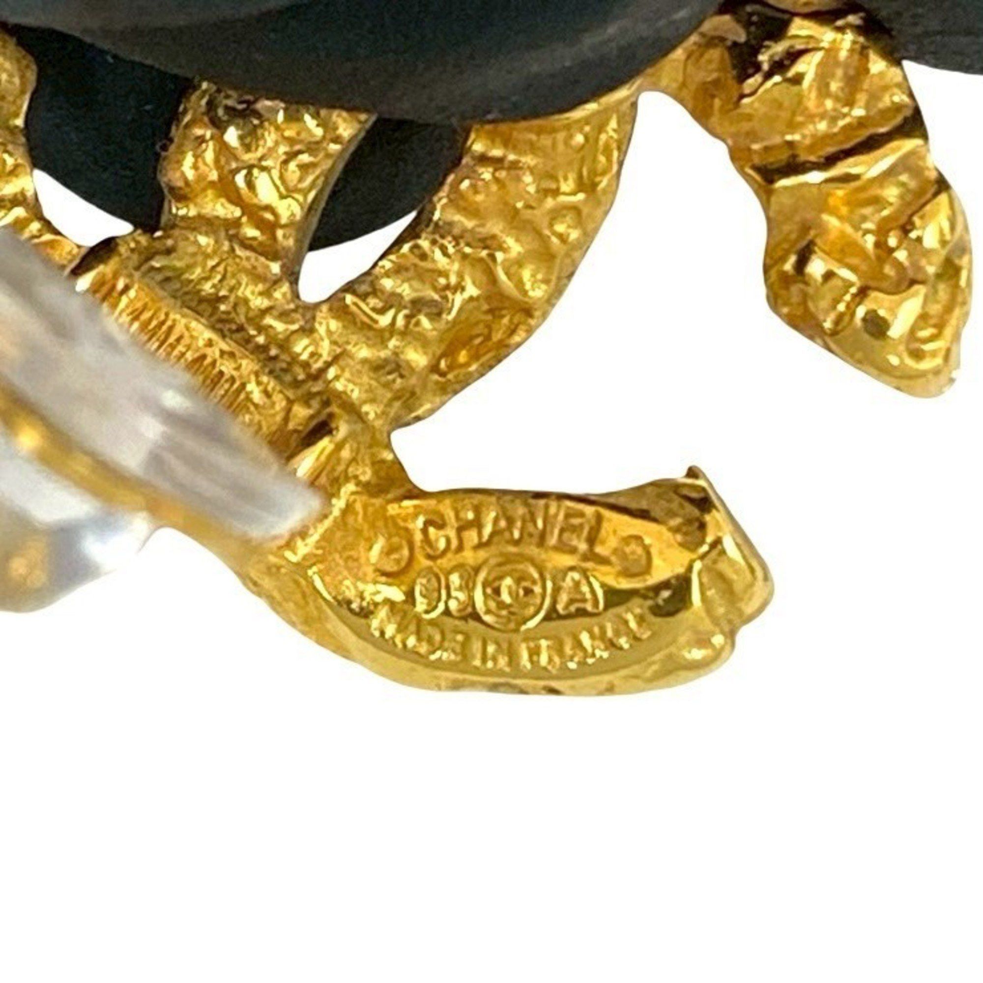 Chanel CHANEL Vintage Coco Mark Lava Earrings and Ear Cuffs, Gold, 04628 Size ONE SIZE - 2 Thumbnail