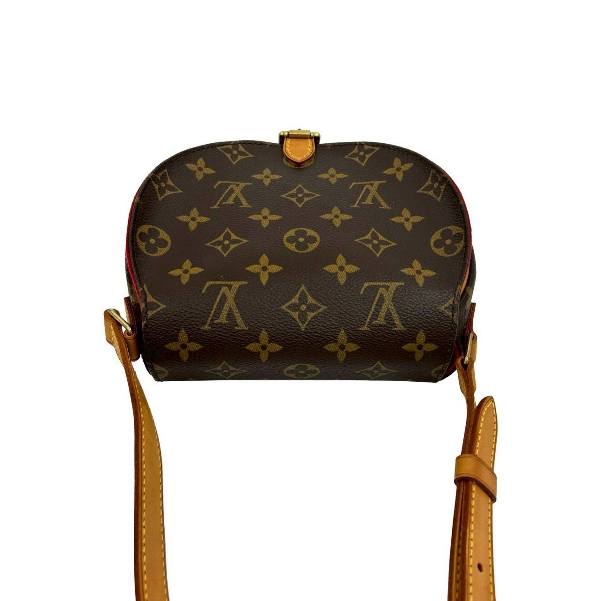 Louis Vuitton Nearly unused LOUIS VUITTON Tan Blanc Monogram Leather Shoulder Bag/Pochette/Sacoche in Brown 24584 Size ONE SIZE - 4 Thumbnail