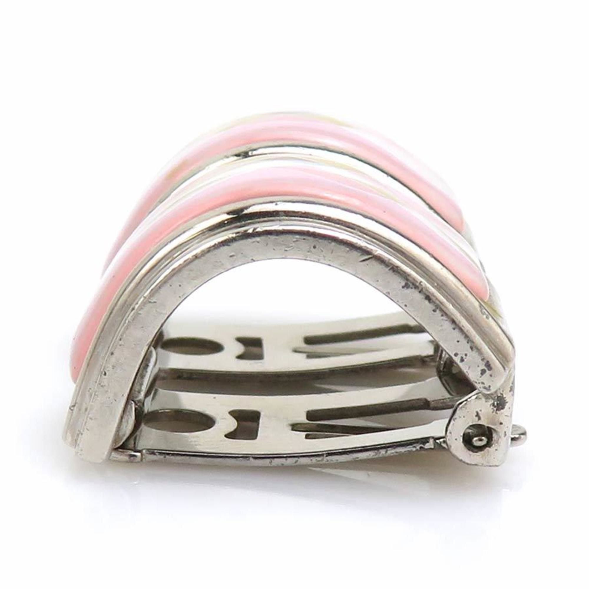 Hermes Hermes Hermès cloisonné metal enamel earrings in silver, pink, and multicolor for women (e60965a) Size ONE SIZE - 3 Thumbnail