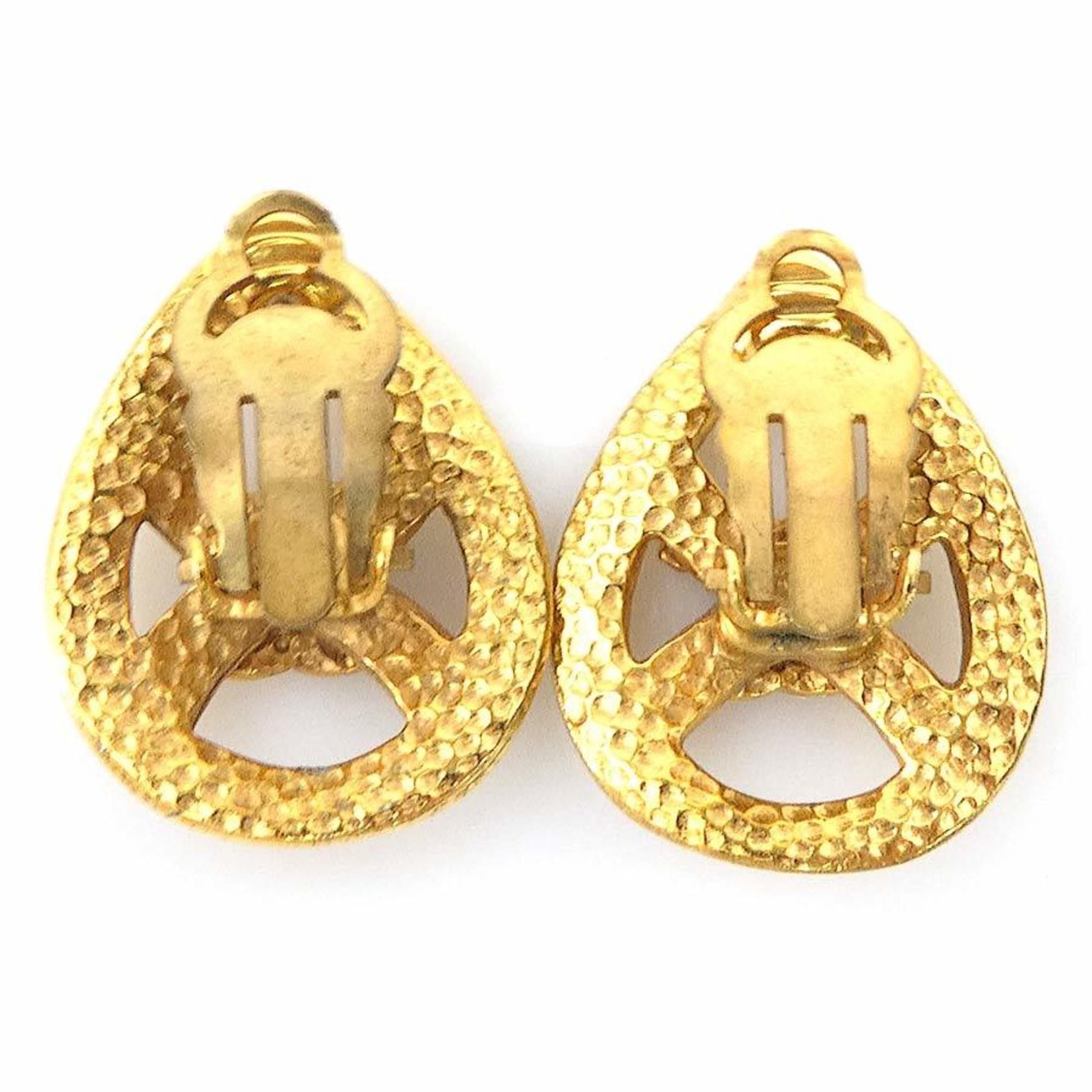 Chanel CHANEL Coco Mark Metal Gold Earrings for Women e60941g Size ONE SIZE - 4 Thumbnail
