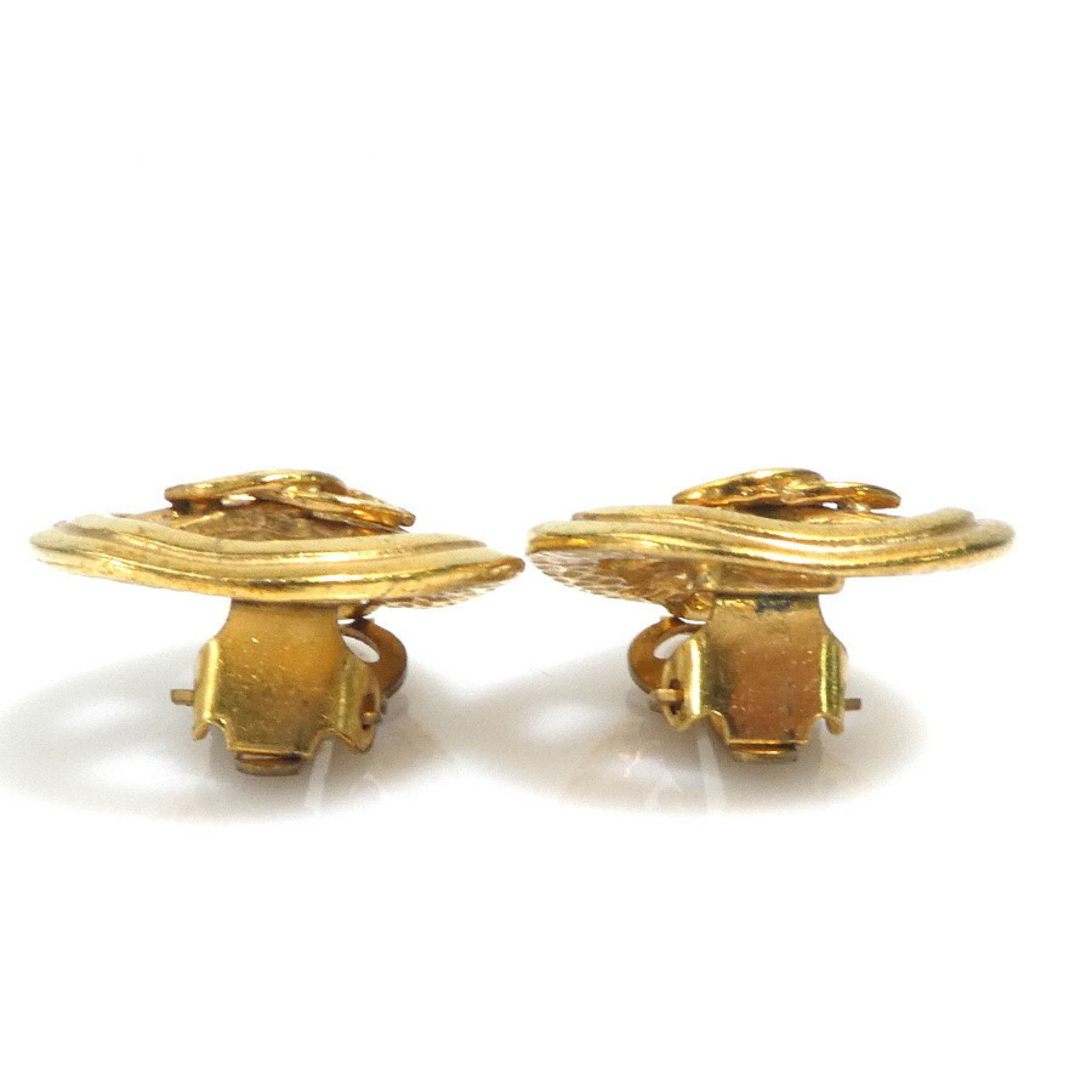 Chanel CHANEL Coco Mark Metal Gold Earrings for Women e60941g Size ONE SIZE - 3 Thumbnail