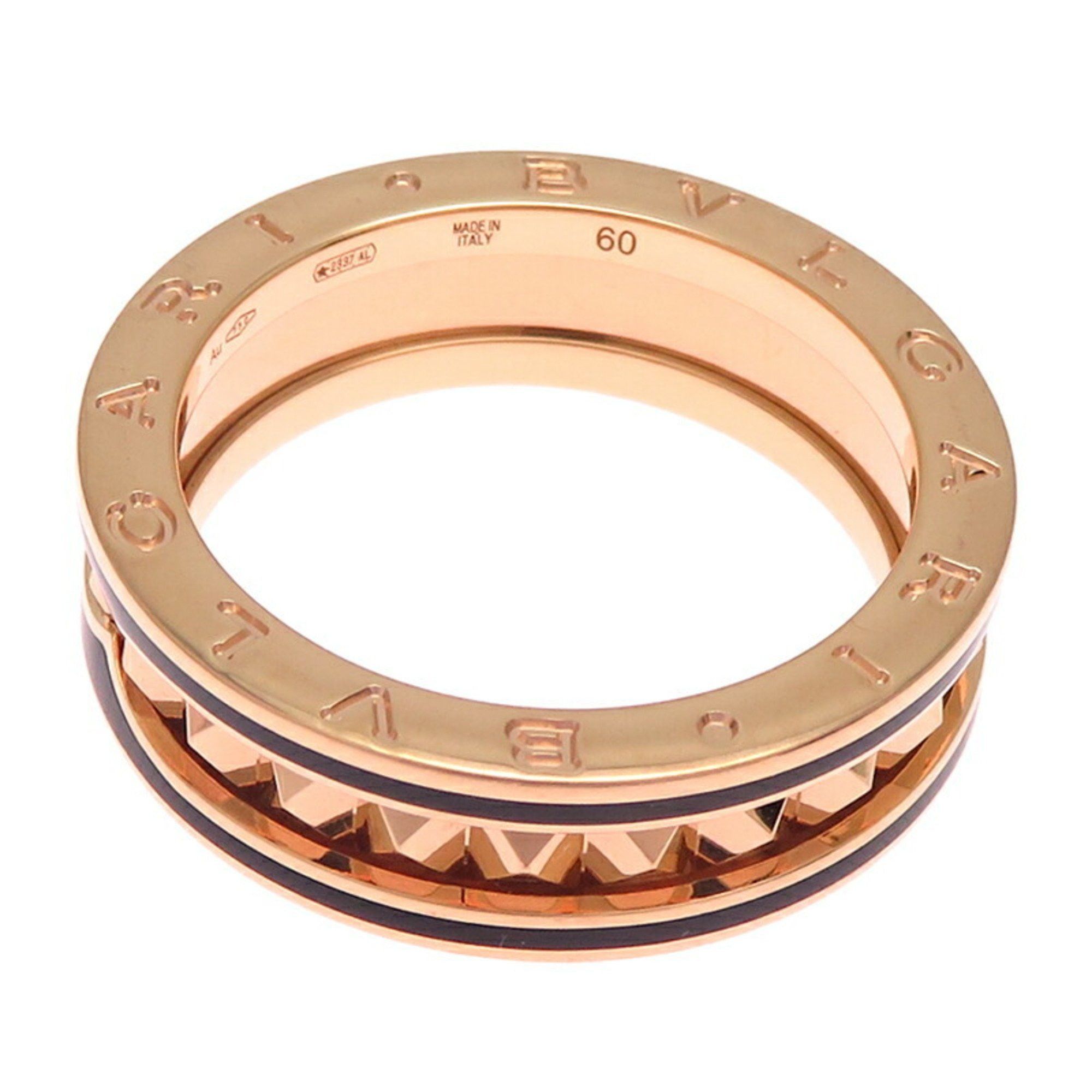 Bvlgari Bvlgari #60 B.zero1 Rock 1-Band Women's and Men's Ring, 358258, 750 Pink Gold, Size 19.5 Size ONE SIZE - 2 Thumbnail