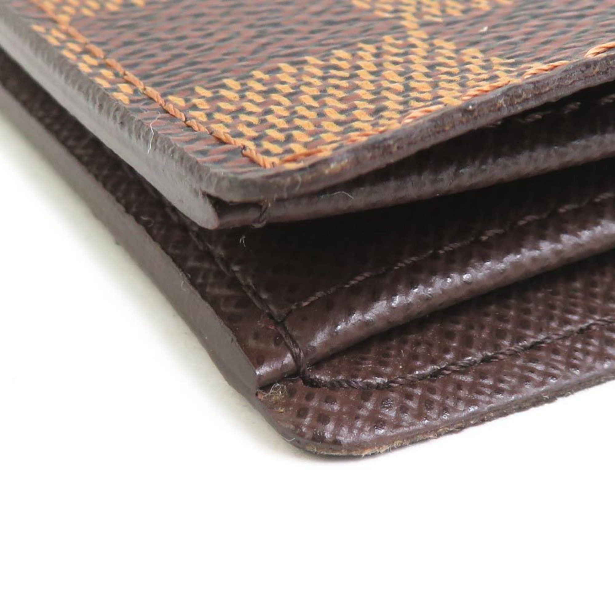 Louis Vuitton Louis Vuitton Damier Canvas Wallet, Porte-Biere, 6 Carte de Credit, Canvas, Ebene, N61666, r10808j Size ONE SIZE - 4 Thumbnail