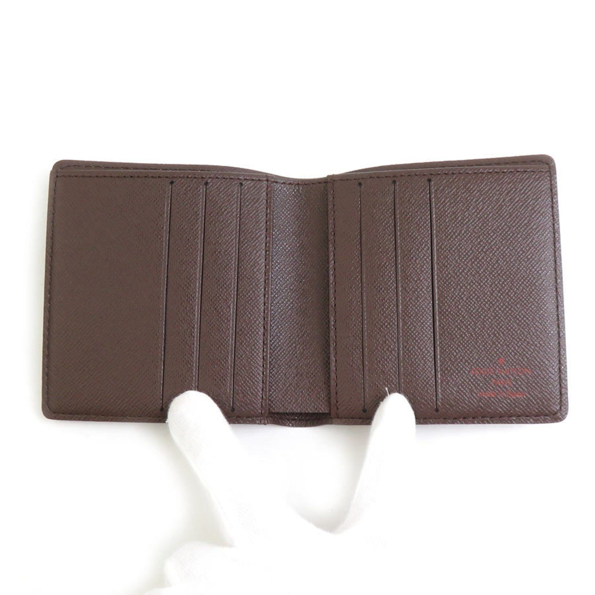 Louis Vuitton Louis Vuitton Damier Canvas Wallet, Porte-Biere, 6 Carte de Credit, Canvas, Ebene, N61666, r10808j Size ONE SIZE - 3 Thumbnail