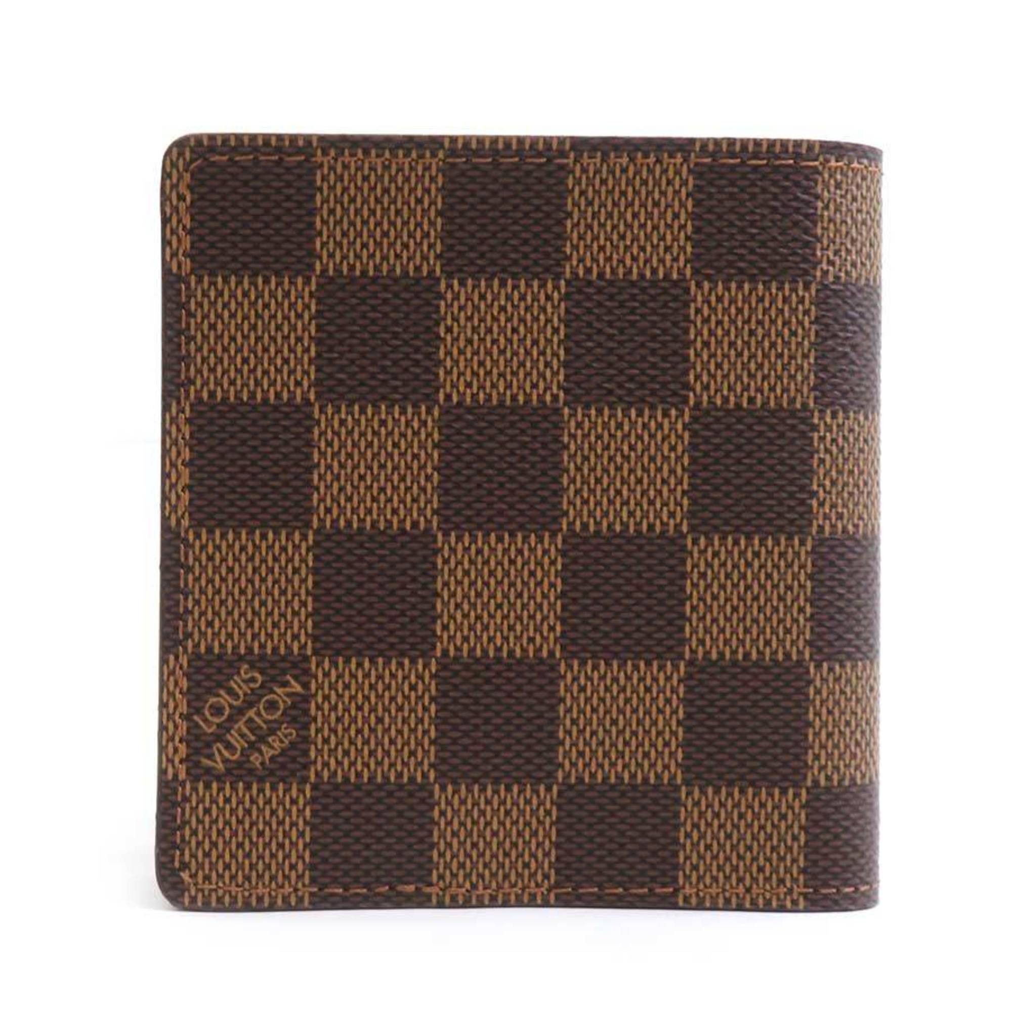 Louis Vuitton Louis Vuitton Damier Canvas Wallet, Porte-Biere, 6 Carte de Credit, Canvas, Ebene, N61666, r10808j Size ONE SIZE - 2 Thumbnail
