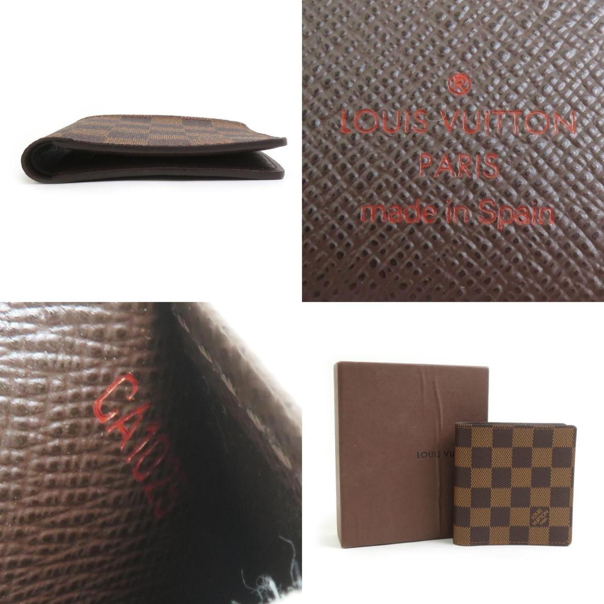 Louis Vuitton Louis Vuitton Damier Canvas Wallet, Porte-Biere, 6 Carte de Credit, Canvas, Ebene, N61666, r10808j Size ONE SIZE - 5 Thumbnail