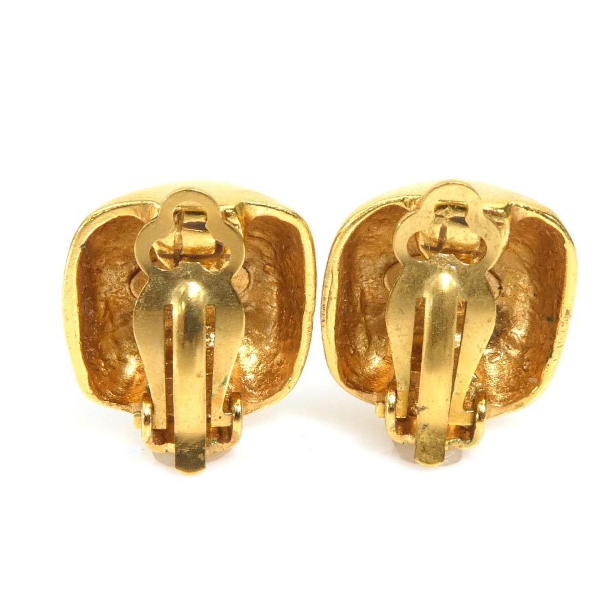 Chanel CHANEL Coco Mark Metal Earrings, Gold and Silver, Women's, e60940g Size ONE SIZE - 3 Thumbnail