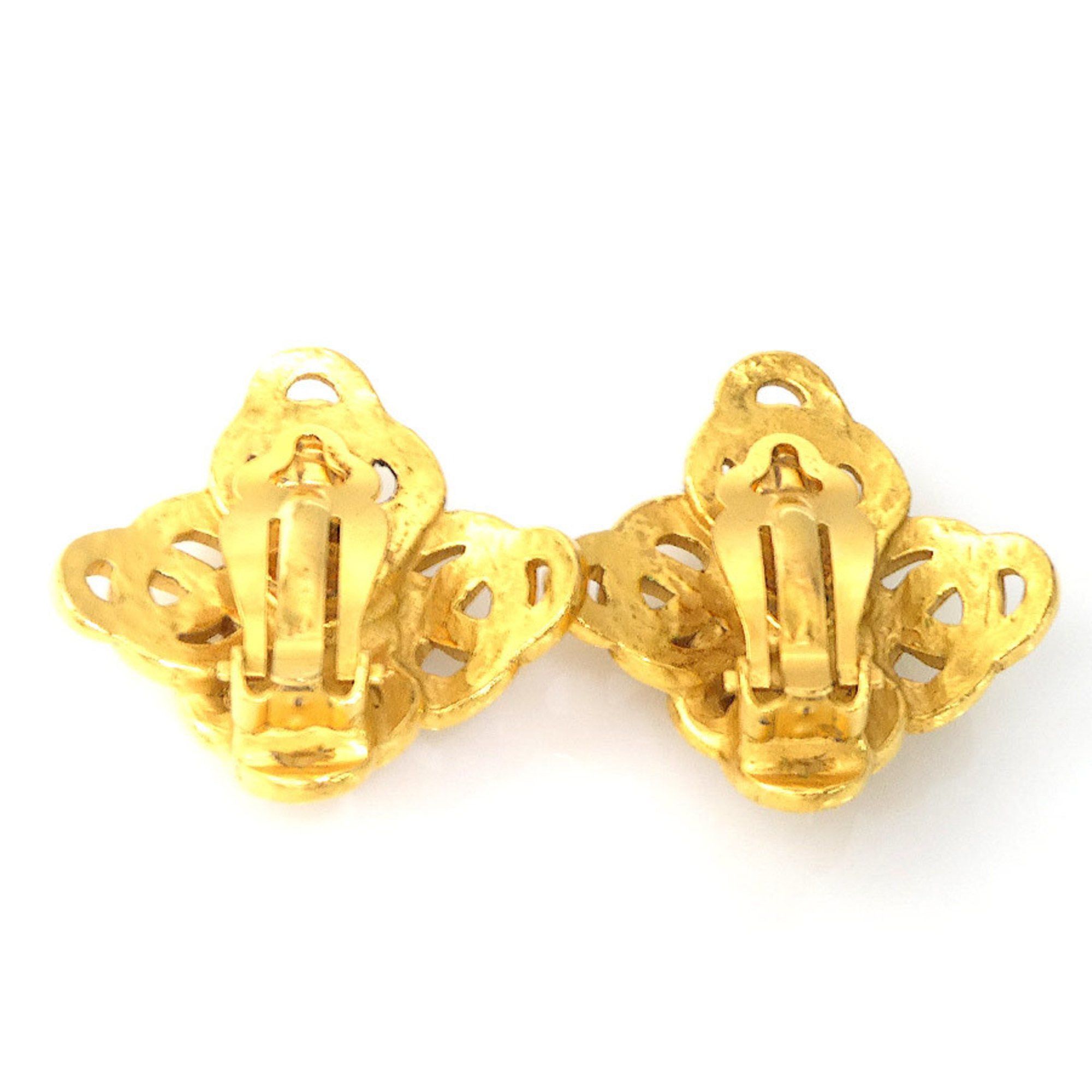 Chanel CHANEL Coco Mark Metal Gold Earrings for Women e60942i Size ONE SIZE - 4 Thumbnail