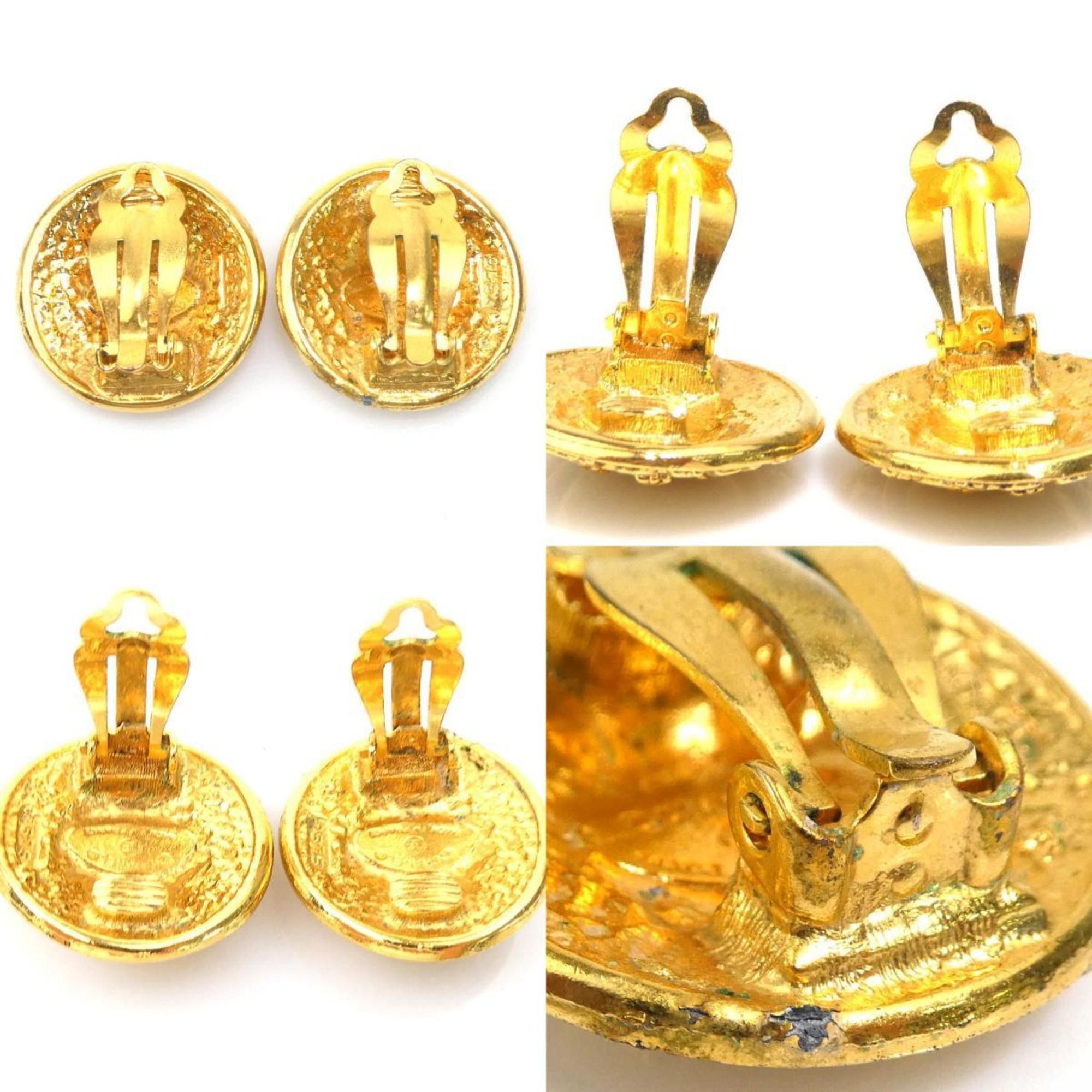 Chanel CHANEL Metal Gold Earrings for Women e60943g Size ONE SIZE - 4 Thumbnail