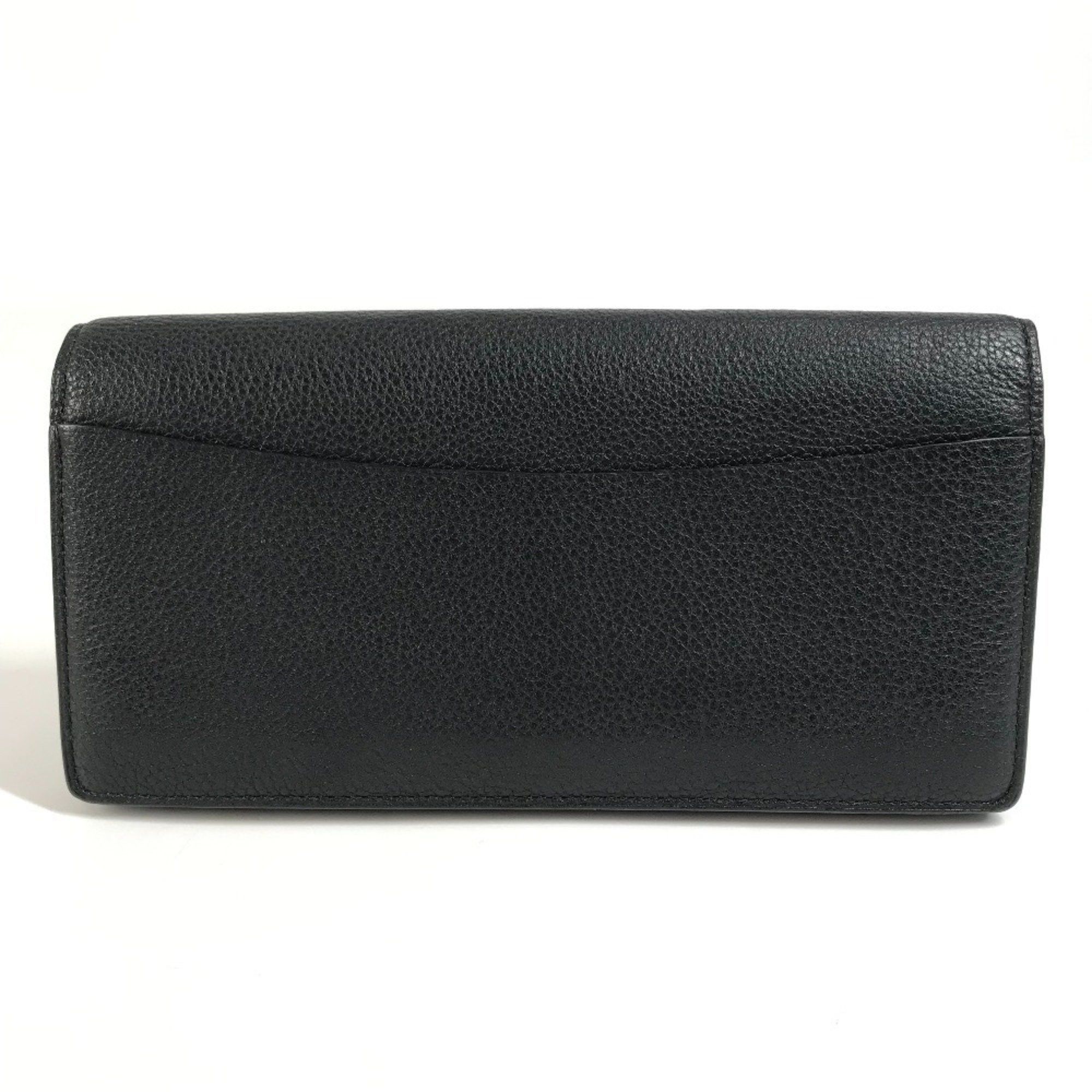 Louis Vuitton Louis Vuitton Bi-fold Flap Long Wallet in Calfskin Leather, Unisex, Black Size ONE SIZE - 2 Thumbnail