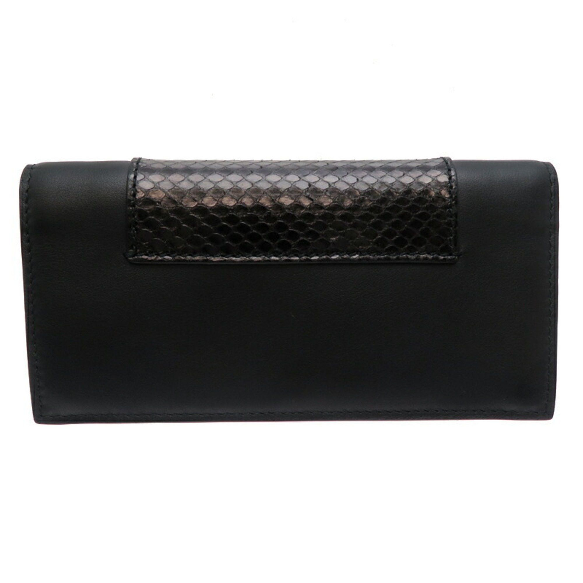 Gucci Gucci Men's and Women's Long Wallet 386836 Leather Black Size ONE SIZE - 2 Thumbnail