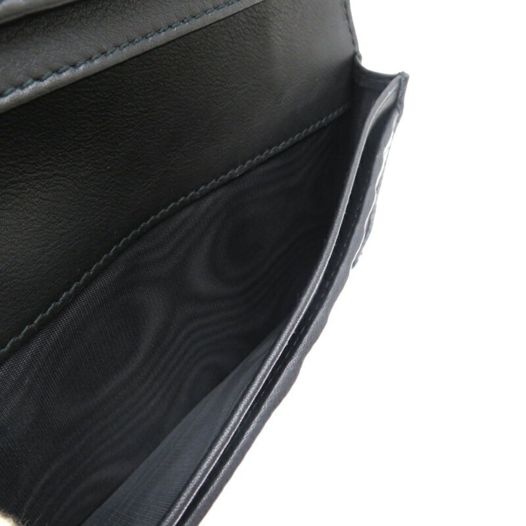 Gucci Gucci Men's and Women's Long Wallet 386836 Leather Black Size ONE SIZE - 6 Thumbnail