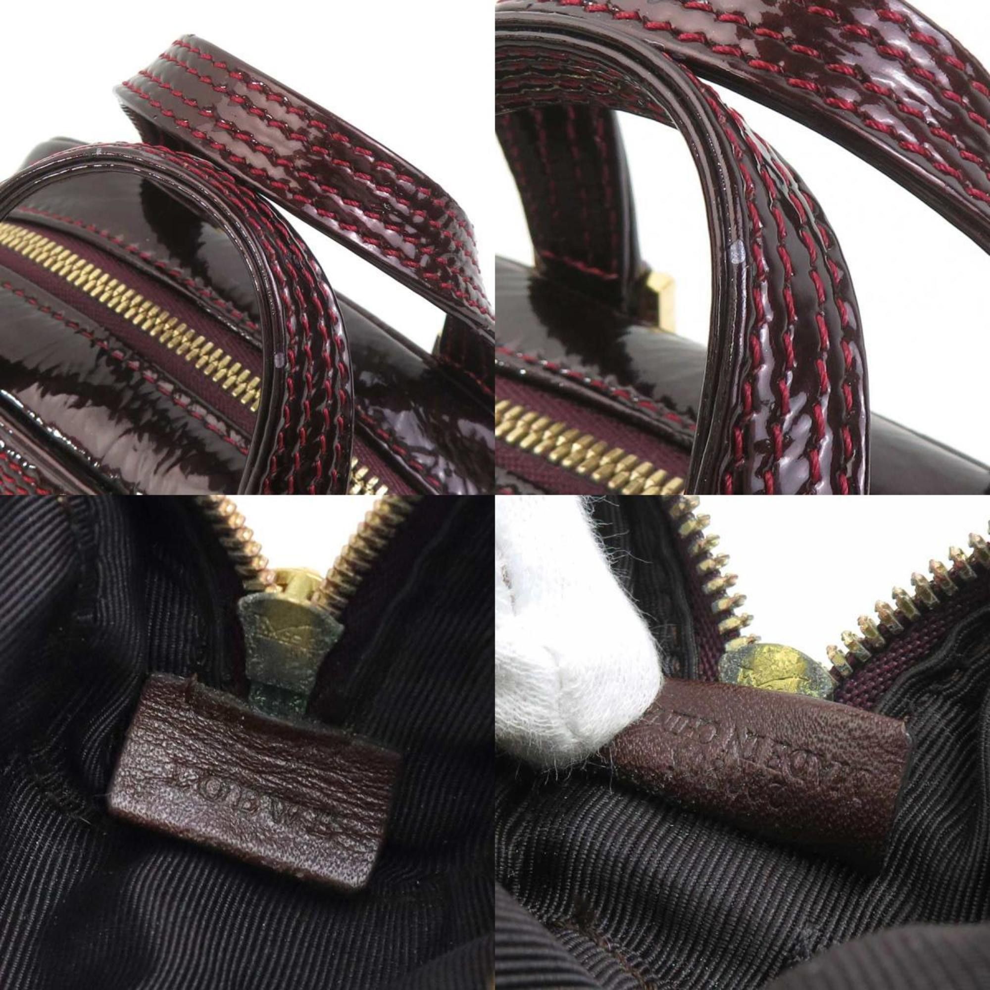 Loewe LOEWE Amazona Micro Mini Shoulder Bag, Patent Leather, Burgundy, Gold, Women's, e60955g Size ONE SIZE - 5 Thumbnail