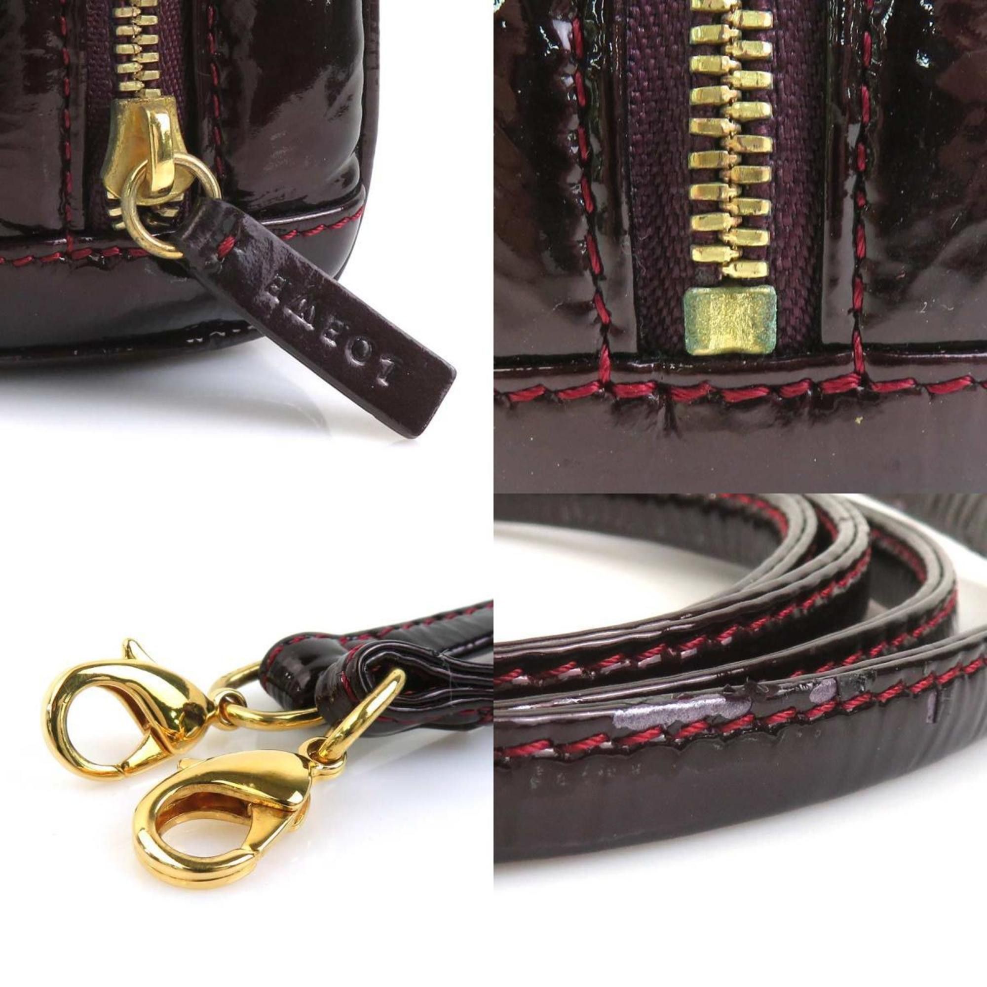 Loewe LOEWE Amazona Micro Mini Shoulder Bag, Patent Leather, Burgundy, Gold, Women's, e60955g Size ONE SIZE - 4 Thumbnail