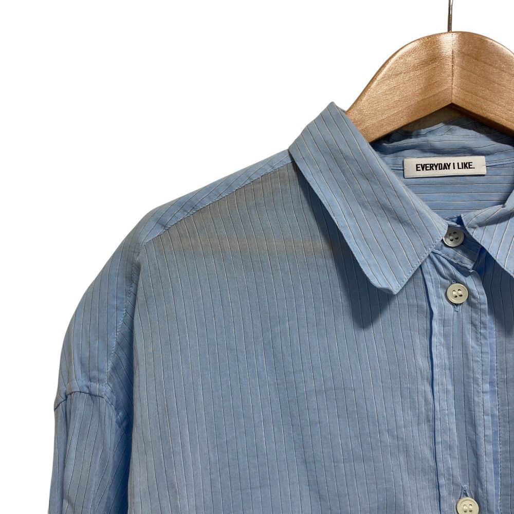 Other Other EVERYDAY I LIKE. Sheer Silk Blend Stripe Shirt Others Tops 25050500802010 DUTY FREE for USA Size ONE SIZE - 2 Thumbnail